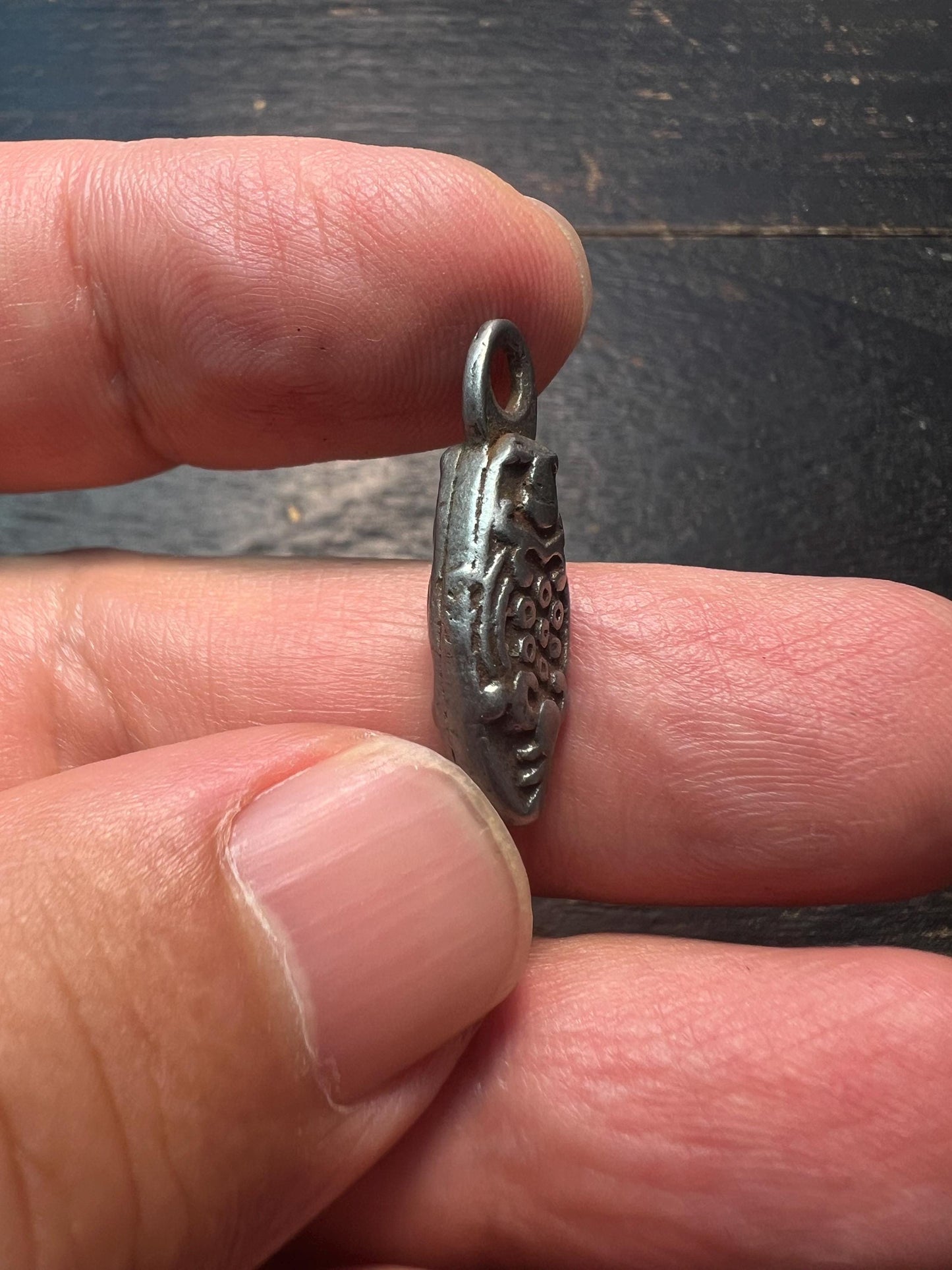 Tibetan Thokcha Iron Scorpion Pendant | Guru Rinpoche Amulet Charm, Ethnic Side Pendant, Buddhist Talisman Jewelry Supply