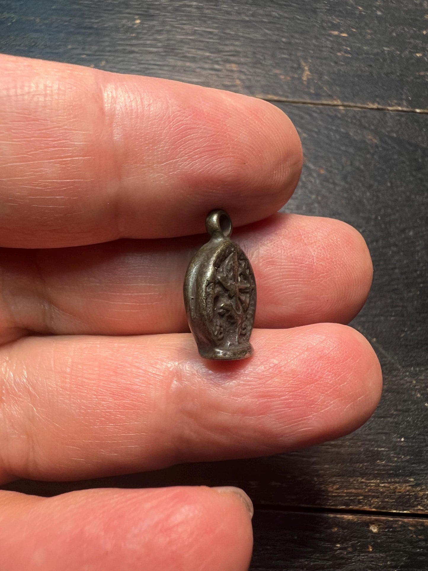 Tibetan Brass Amulet Pendant | Buddha Mother Talisman, Buddhist Necklace Charm, Himalayan Jewelry Supply