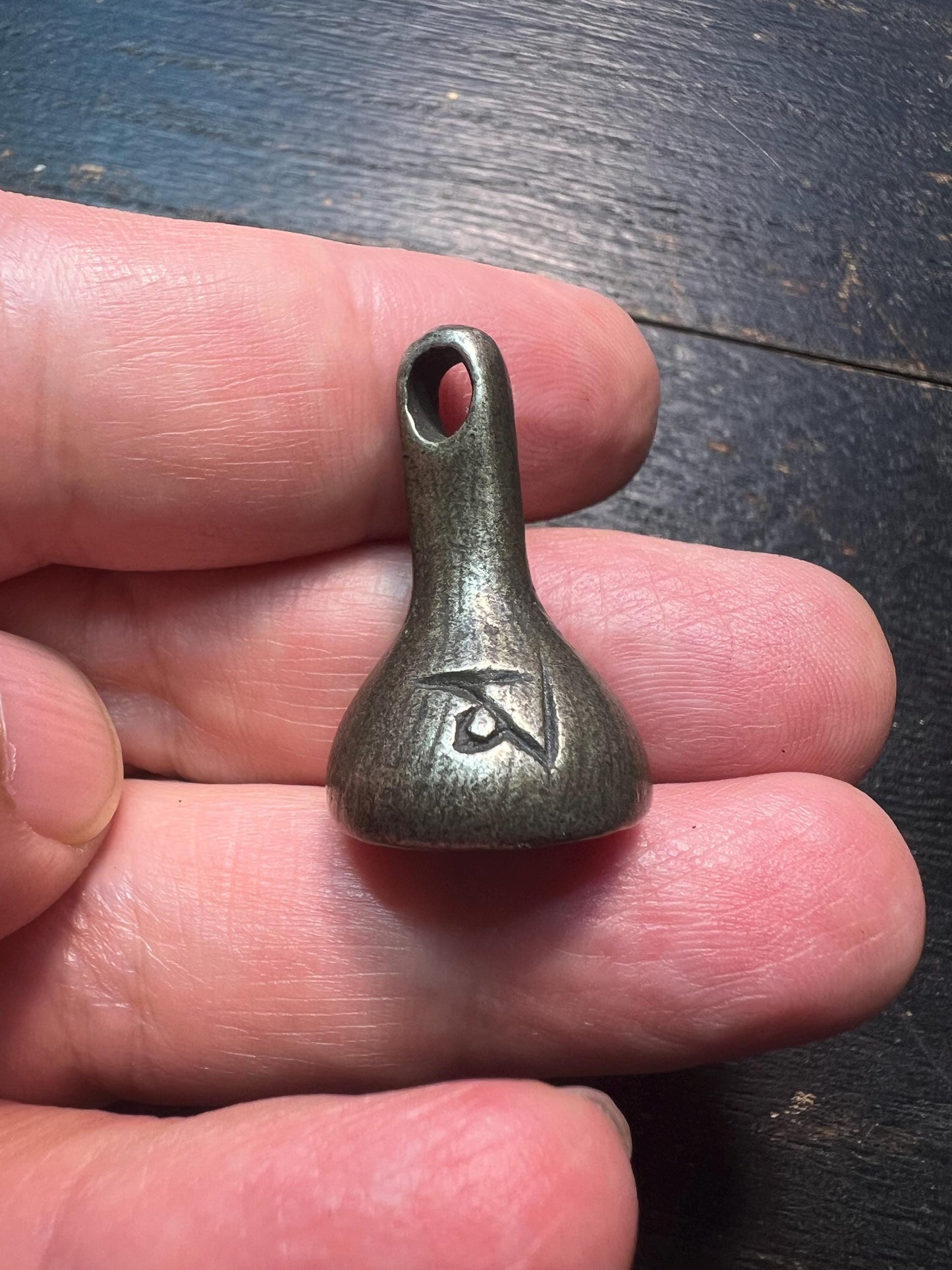 Nepal Tibetan Brass Mini Stupa Pendant | Buddhist Tsa Tsa Mold Amulet Talisman