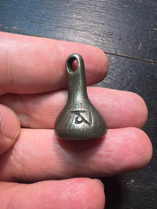 Nepal Tibetan Brass Mini Stupa Pendant | Buddhist Tsa Tsa Mold Amulet Talisman