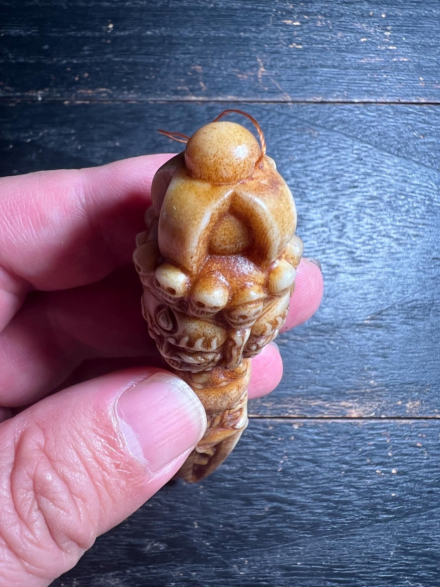 Hand-Carved Antler Phurpa Dagger | Tibetan Ritual Kila Dagger | Deer Antler Vajrakilaya Amulet | Himalayan Shamanic Tool | Unique Bone Talis