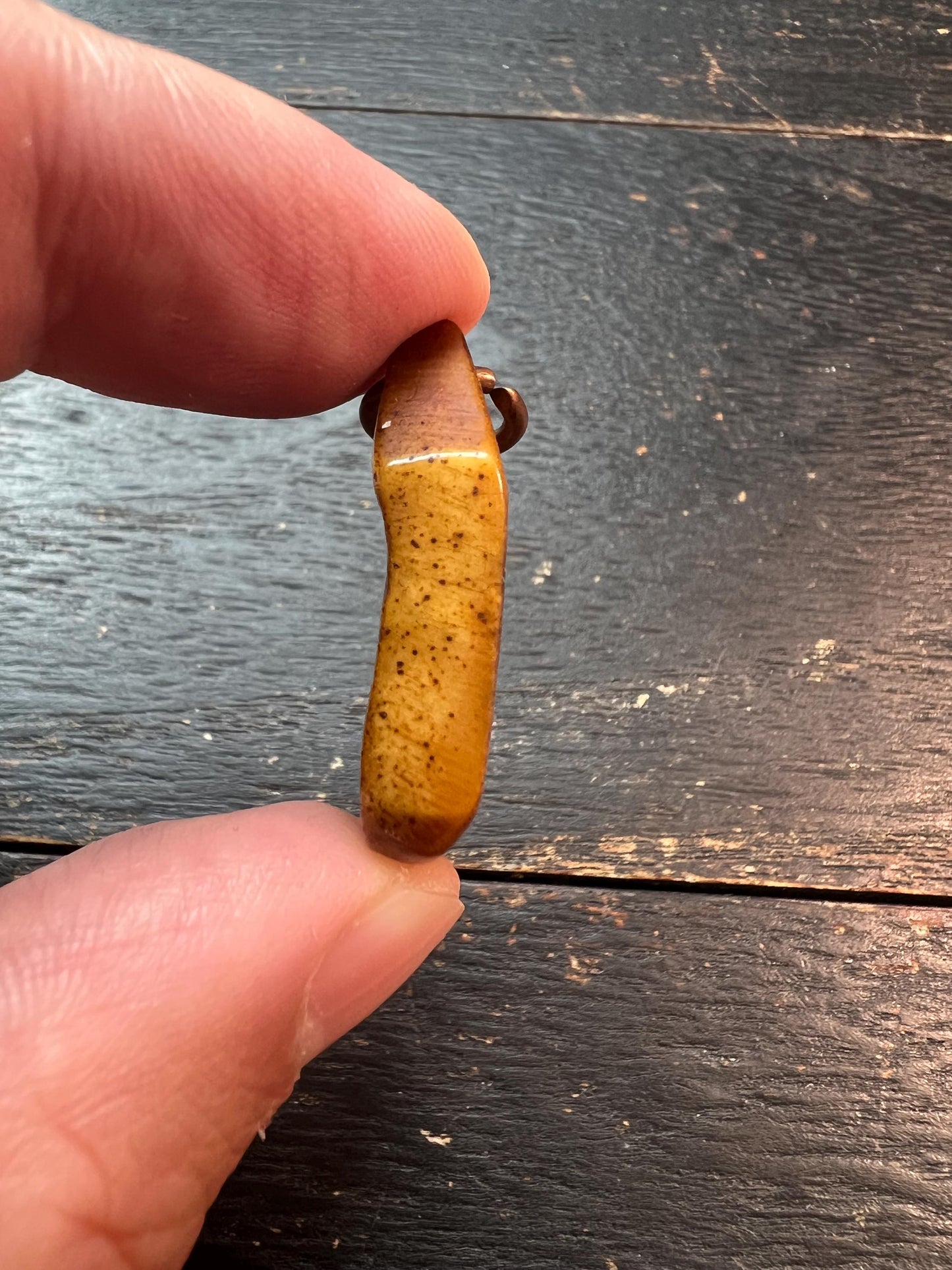 Handmade Nepal Tibet Buddhist Yak Bone Pendant – Carved Symbol Talisman Ornament – Unique Spiritual Jewelry