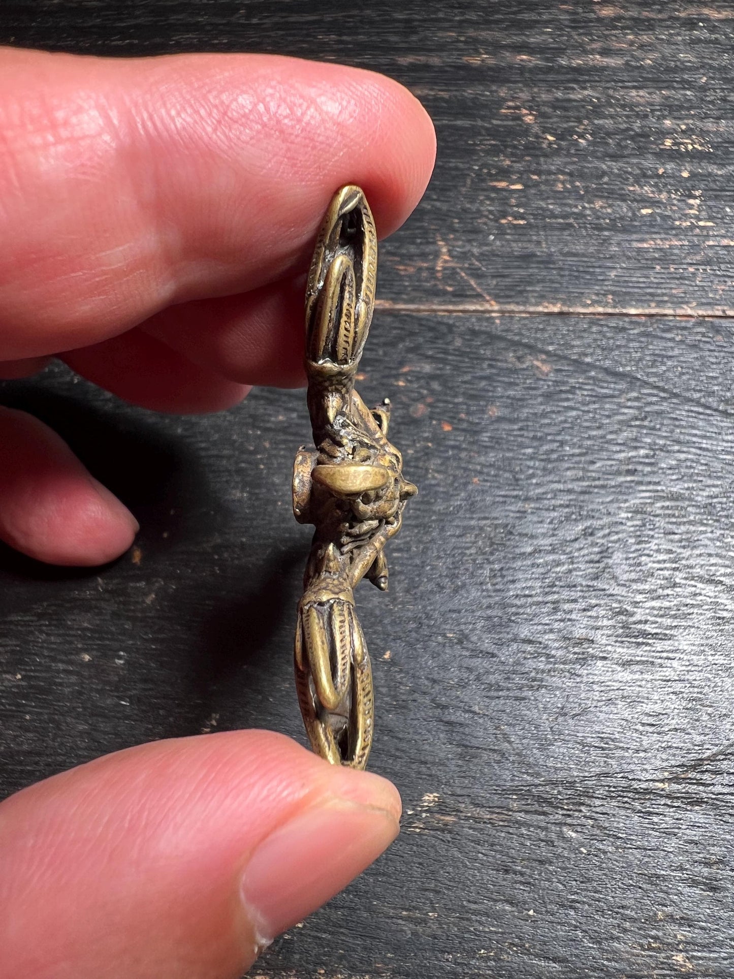 Garuda Vajra Amulet Pendant | Tibetan Protector Talisman | Vintage-Style Copper Buddhist Jewelry
