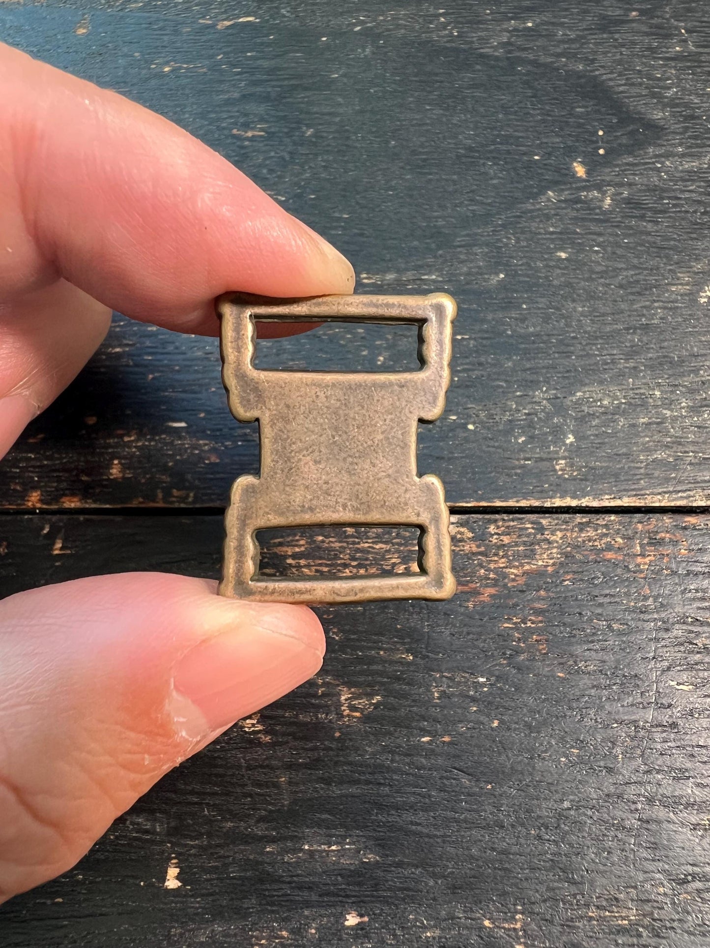 Tibetan Buddhism Pagoda Scriptural Buckle | Antique Iron Book Clasp | Stupa & Treasure Vase Symbol | Ritual Tool