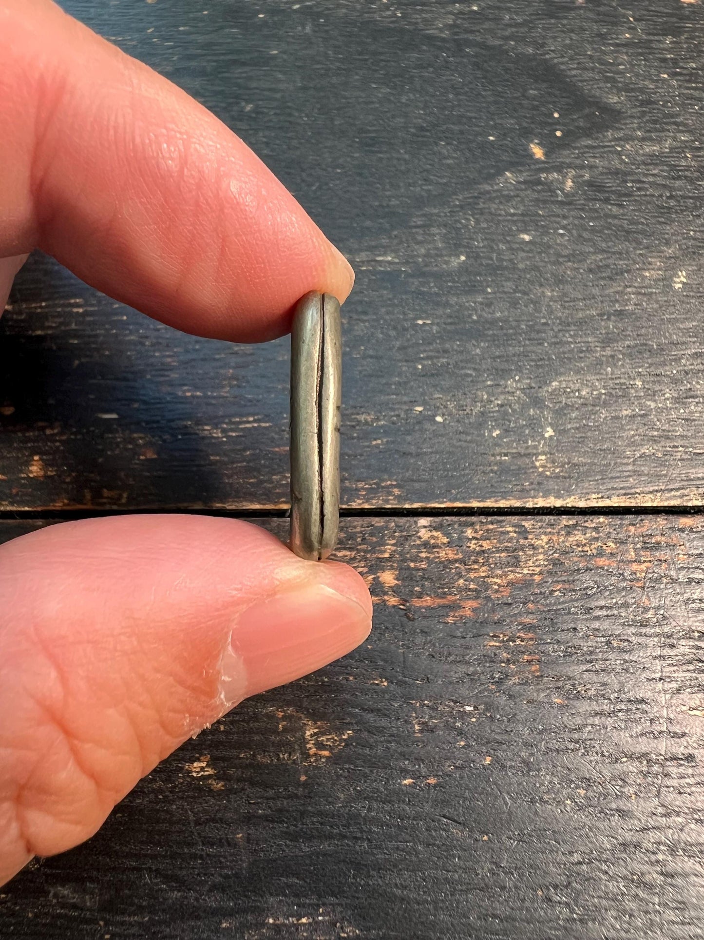 Tibetan Brass Double Hole Slider Pendant | Handmade Ethnic Connector Bead | 3 Colors Available | Mala & Jewelry Making Supply