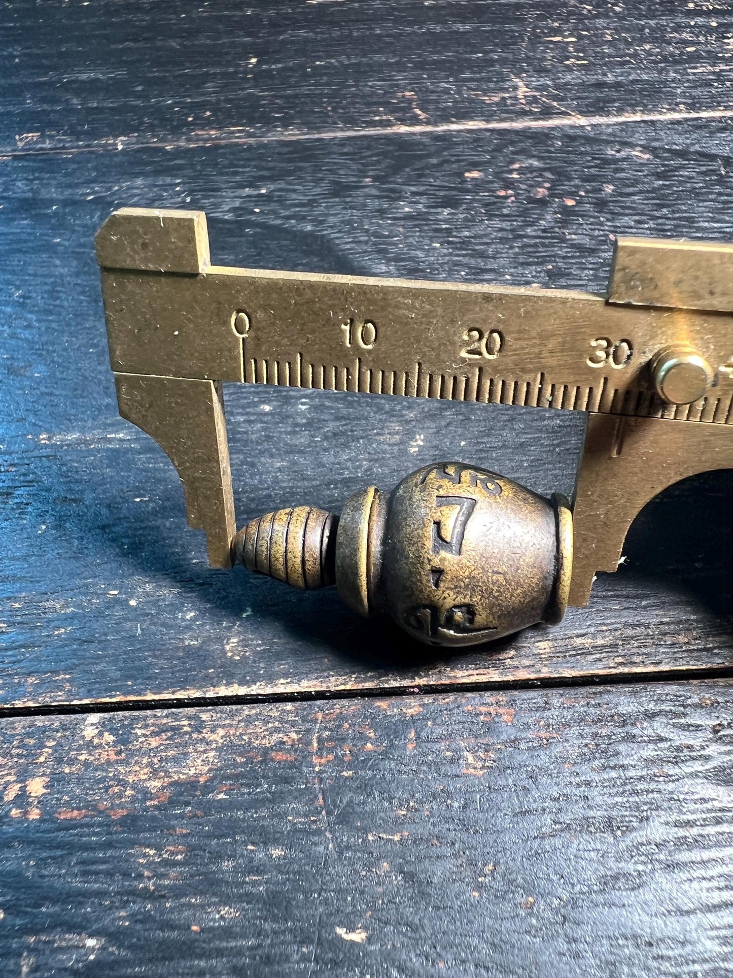 Vintage Tibetan Brass Treasure Vase Amulet | Buddhist Copper Pot Talisman Pendant | Tibetan Wealth Vase Mini Statue