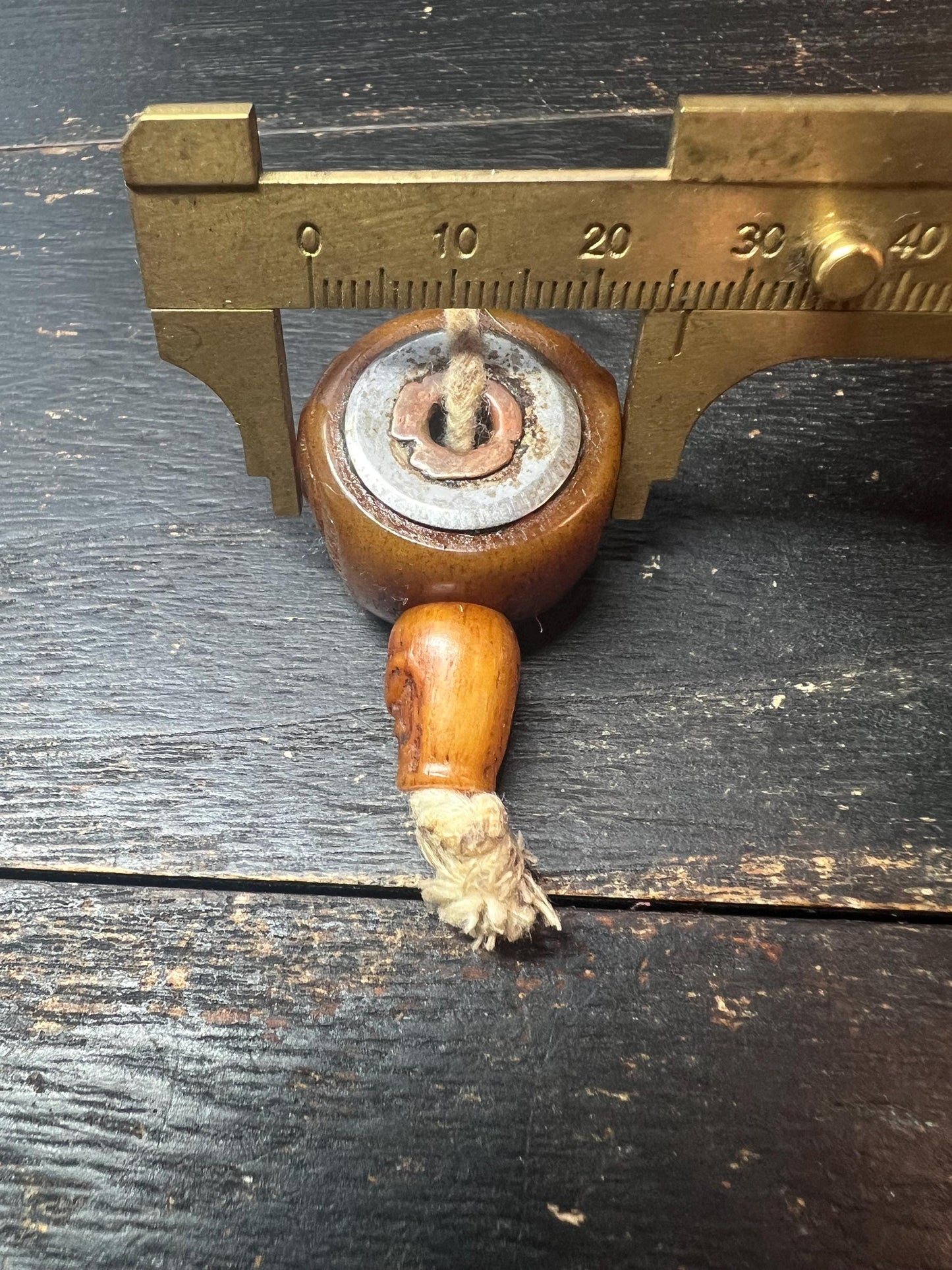 Hand-Carved Yak Bone Citipati Guru Bead | Tibetan Buddhist Mala Centerpiece | Skull Bead for Prayer Necklace | Nepal Himalayan Bone Carving