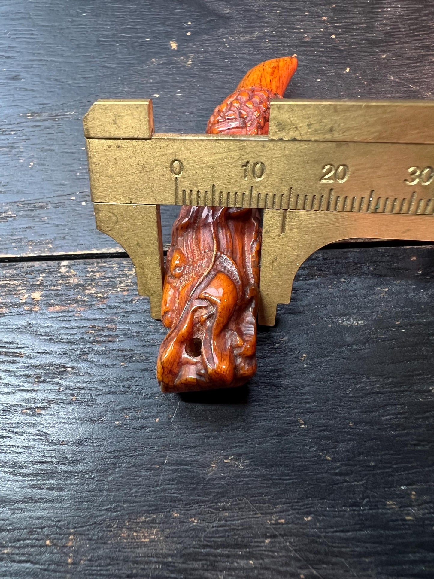 Hand-Carved Tibetan Yak Bone Dragon Column Pendant | Spiritual Dragon Totem Necklace | Himalayan Ethnic Jewelry