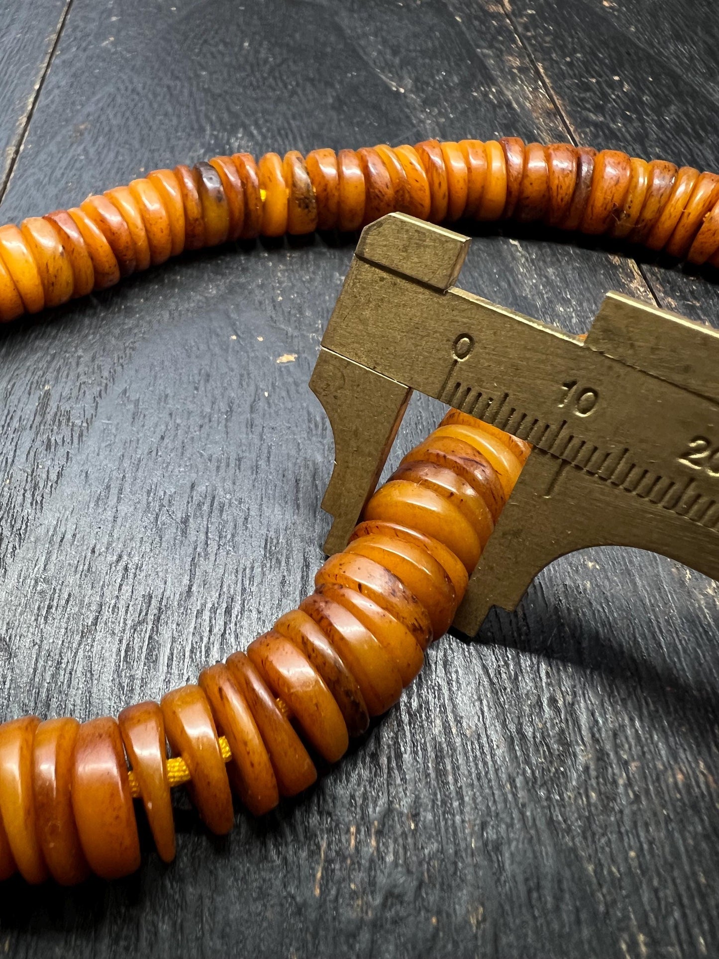 108 Bead Yak Bone Mala | Tibetan Buddhist Prayer Beads | 12mm Handcrafted | 12” Traditional Meditation Necklace