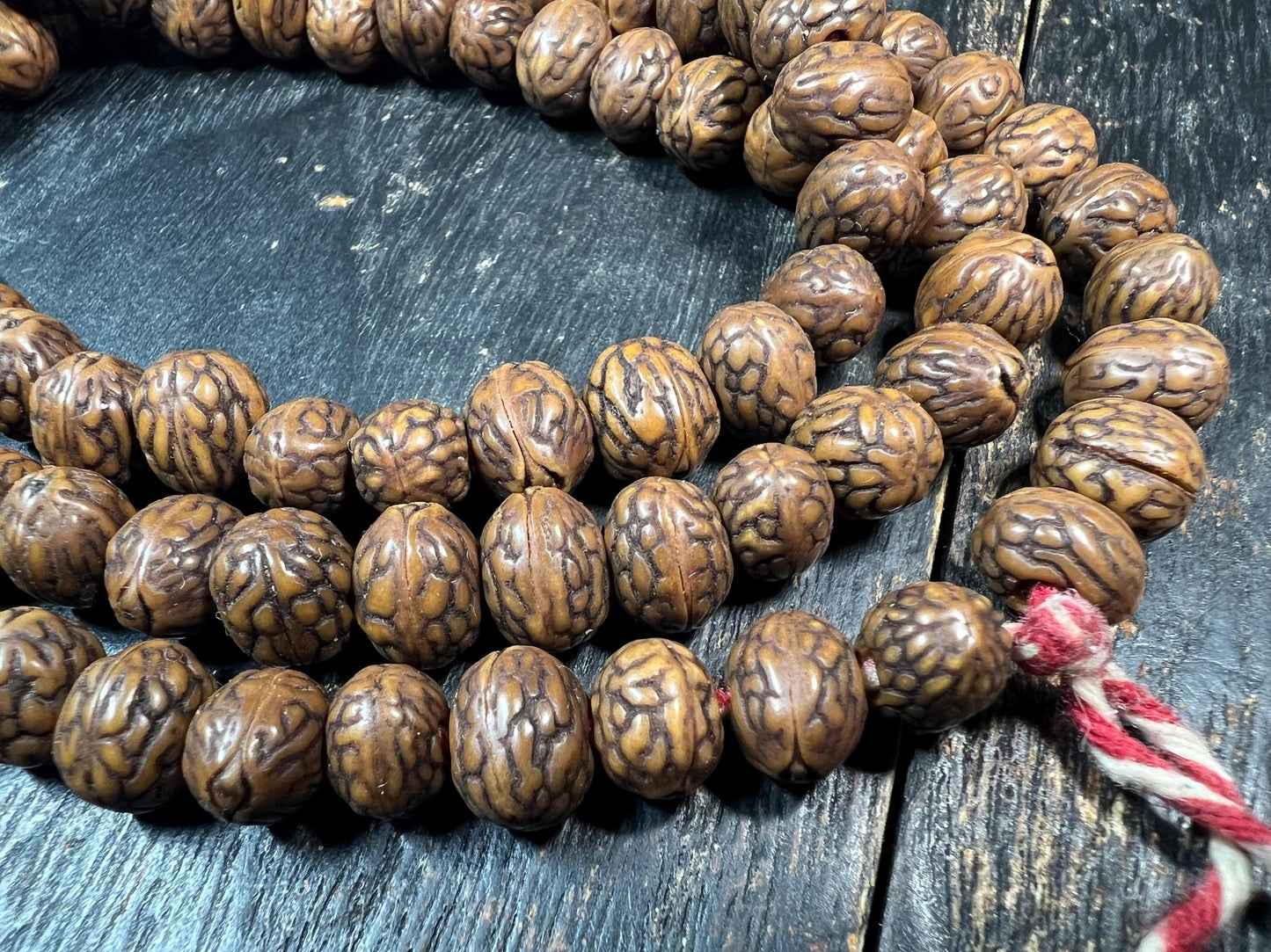 Handcrafted 108 Natural Rudraksha Mala | Buddhist Prayer Beads | Meditation Necklace | Nepal Bodhi Seeds | Yoga & Spiritual Jewelry