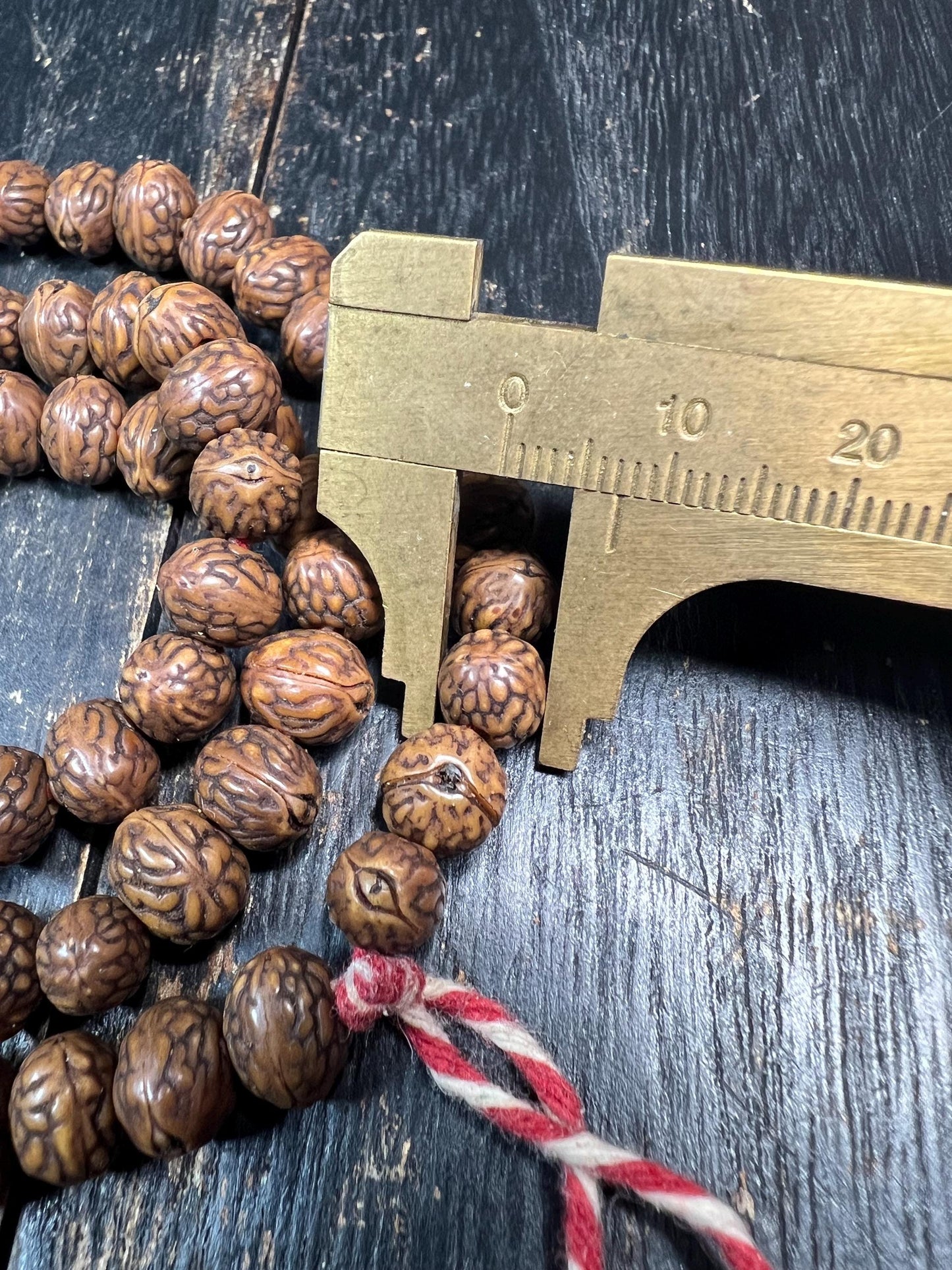 Handcrafted 108 Natural Rudraksha Mala | Buddhist Prayer Beads | Meditation Necklace | Nepal Bodhi Seeds | Yoga & Spiritual Jewelry