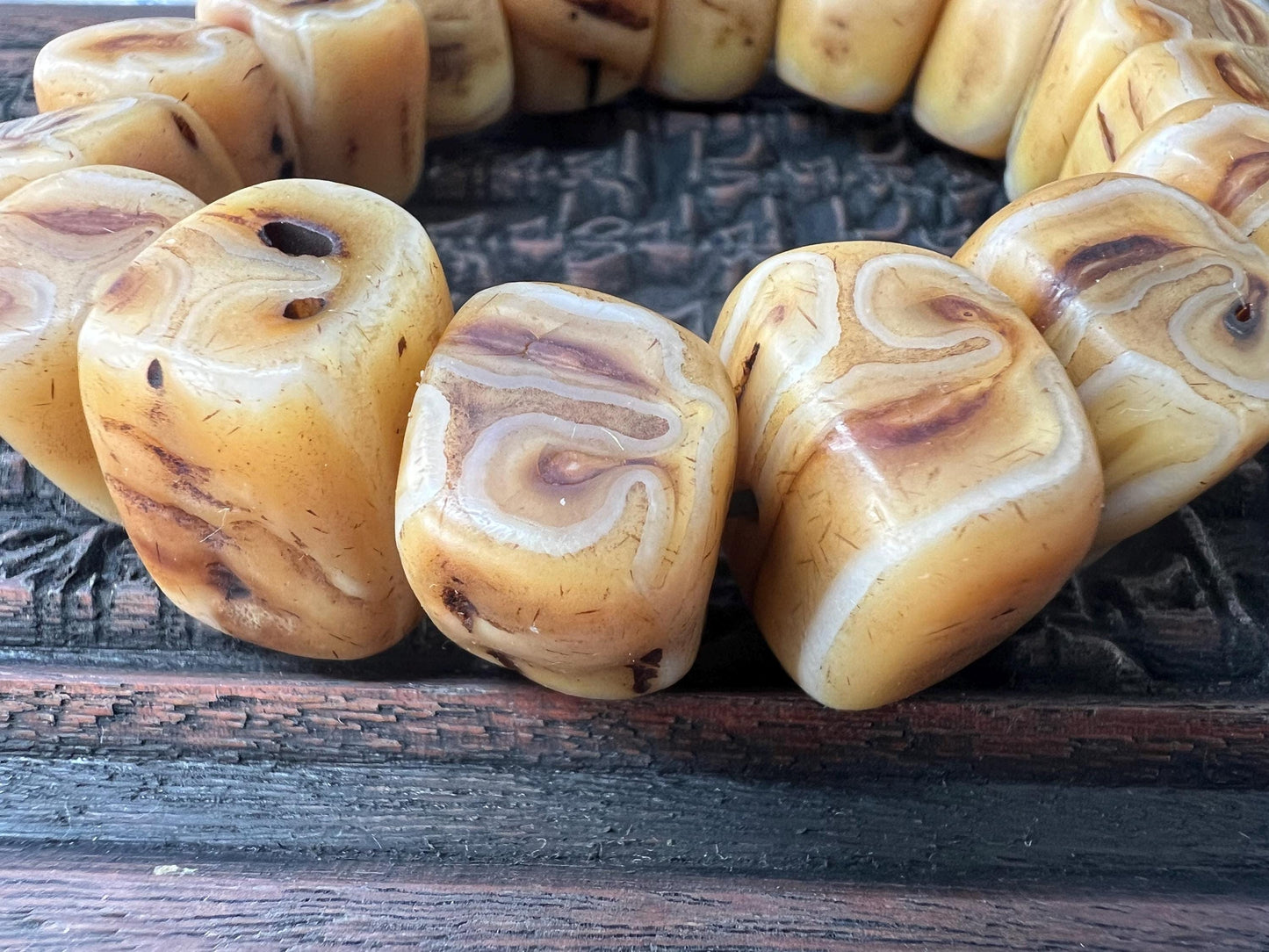 Handmade Camel Tooth Bracelet | Tribal Ethnic Jewelry | Natural Bone Beads | Unique Spiritual Talisman
