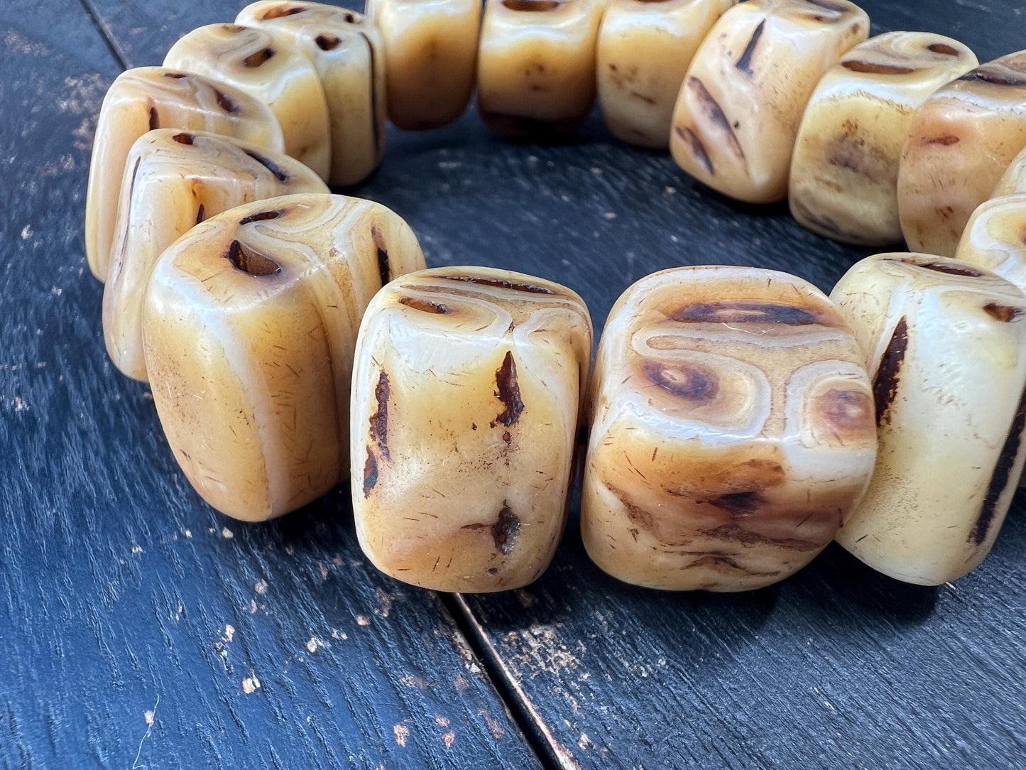 Handmade Camel Tooth Bracelet | Tribal Ethnic Jewelry | Natural Bone Beads | Unique Spiritual Talisman