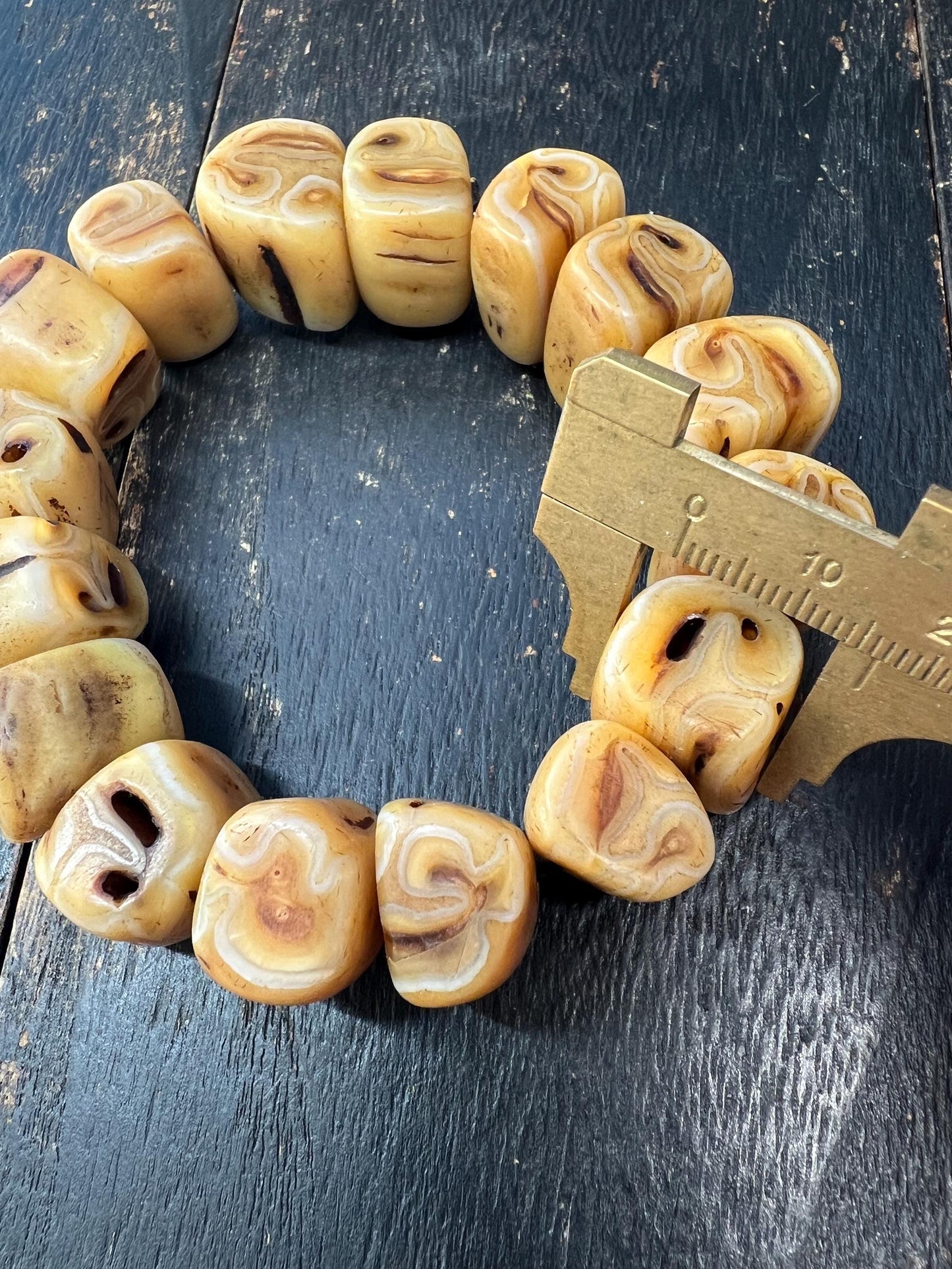 Handmade Camel Tooth Bracelet | Tribal Ethnic Jewelry | Natural Bone Beads | Unique Spiritual Talisman