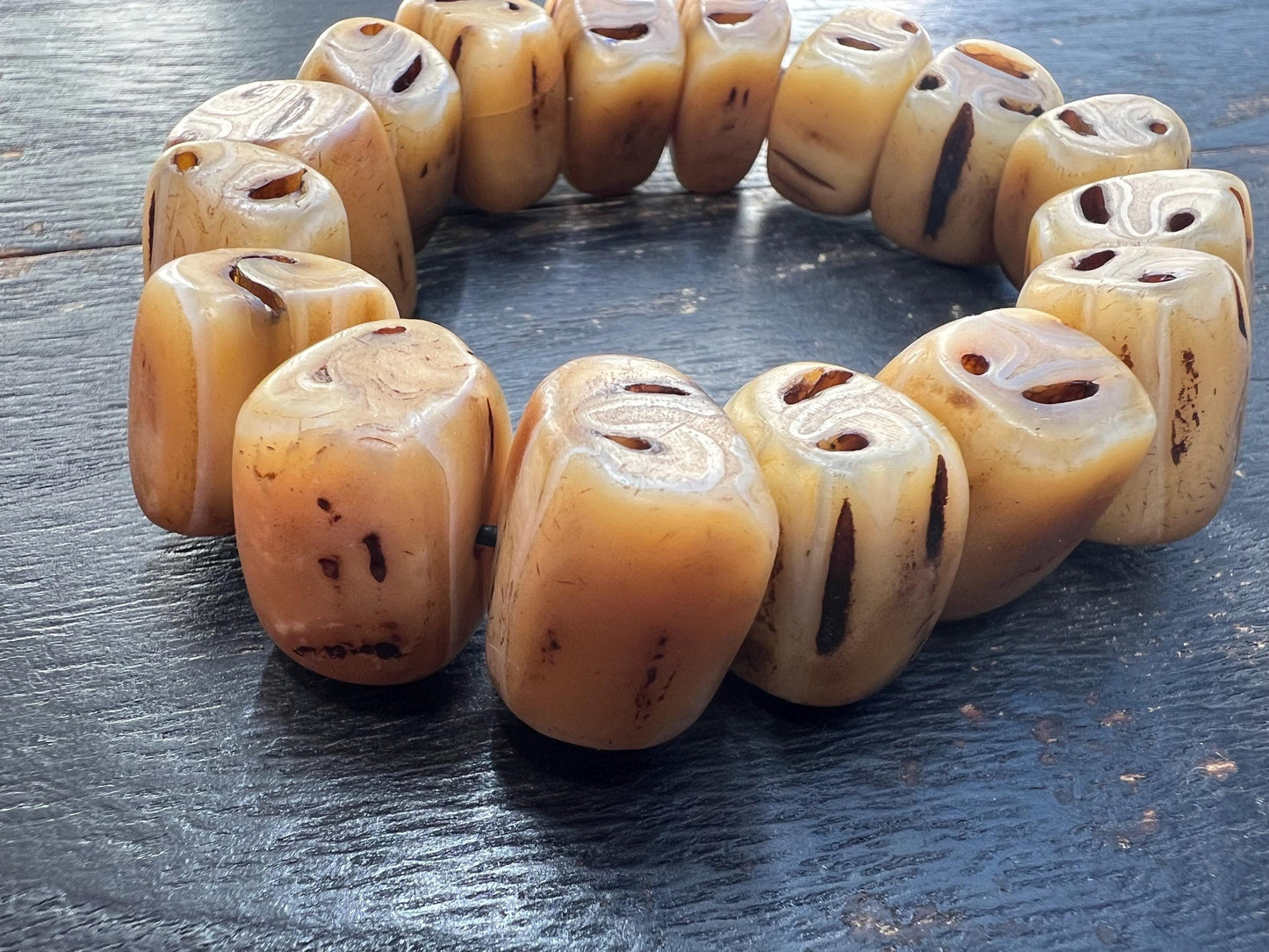 Handmade Camel Tooth Bracelet | Tribal Ethnic Jewelry | Natural Bone Beads | Unique Spiritual Talisman