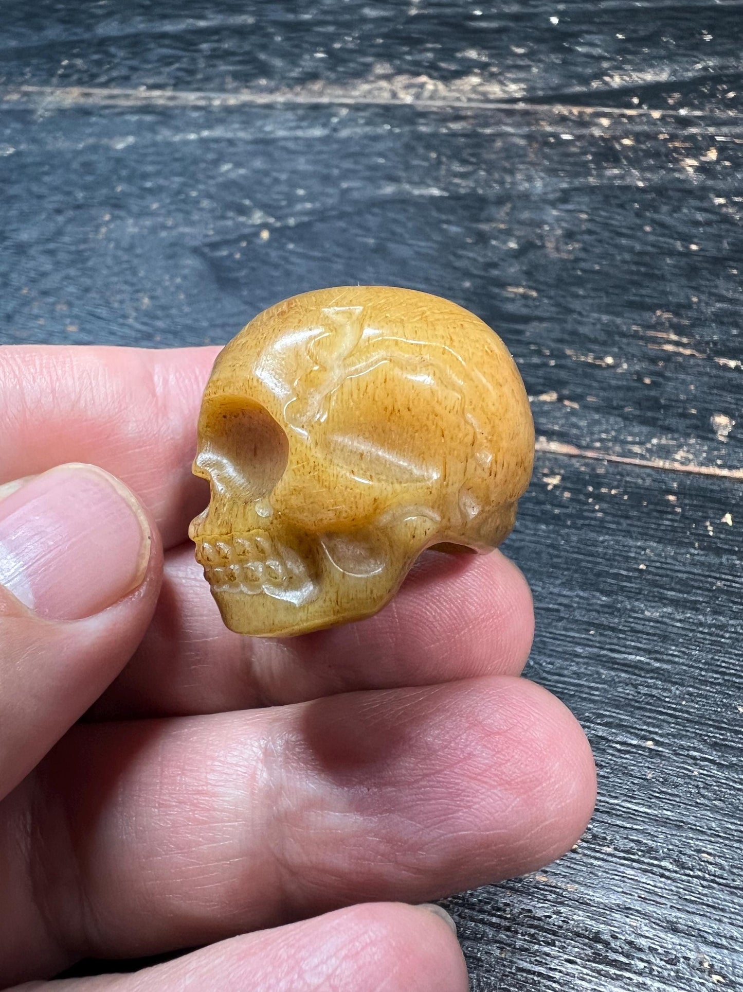 Hand Carved Yak Bone Skull Guru Bead, Large Hole Citipati Pendant, Tibetan Buddhist Impermanence Amulet, Natural Bone Bead for Mala Making