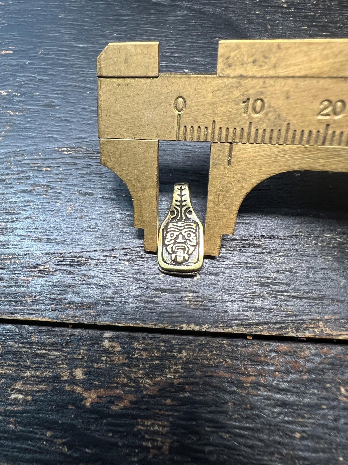 Mini Brass Tibetan Zakiram Clip | Wealth God Pendant Bail for DIY Mala Jewelry