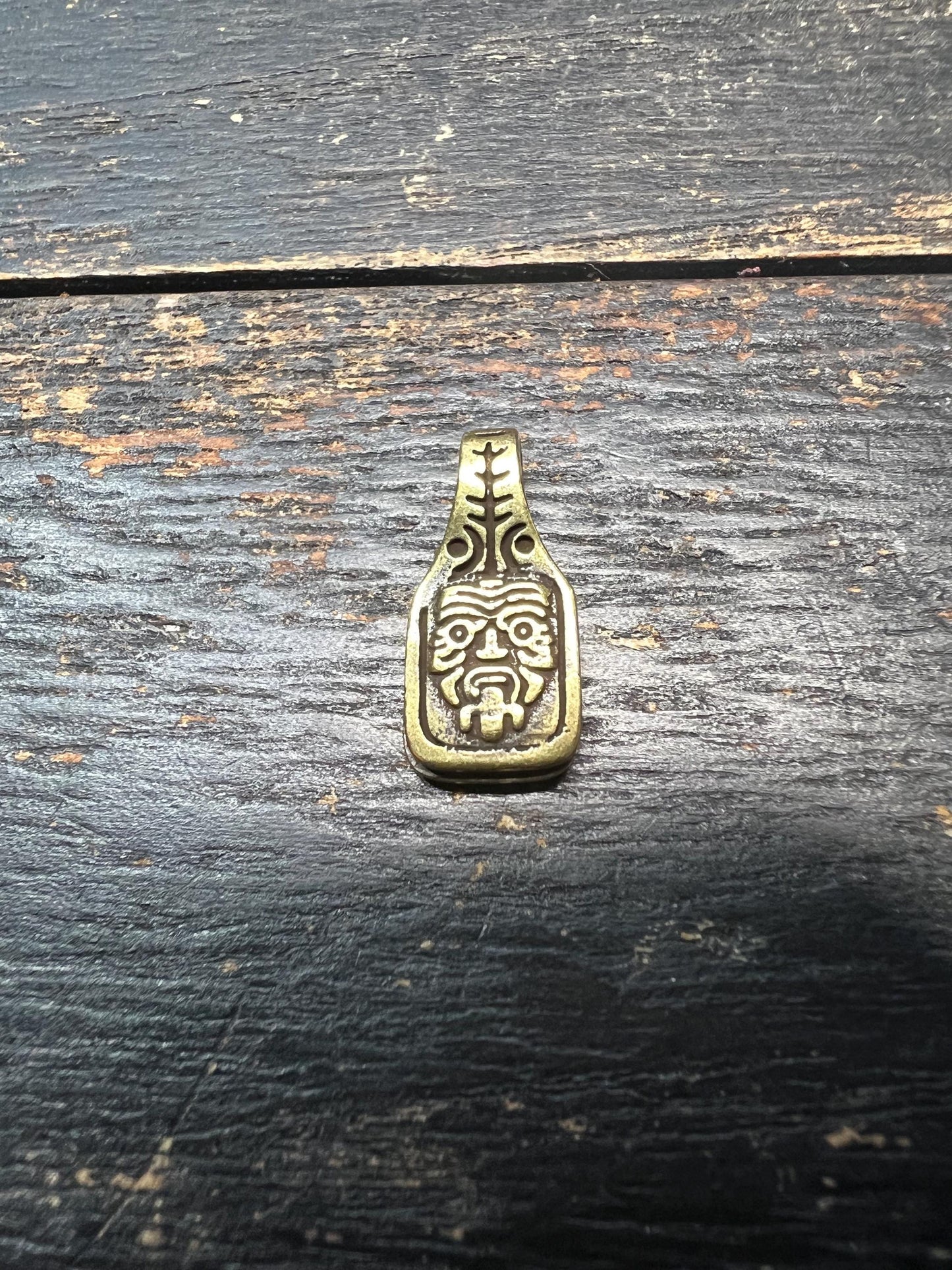 Mini Brass Tibetan Zakiram Clip | Wealth God Pendant Bail for DIY Mala Jewelry