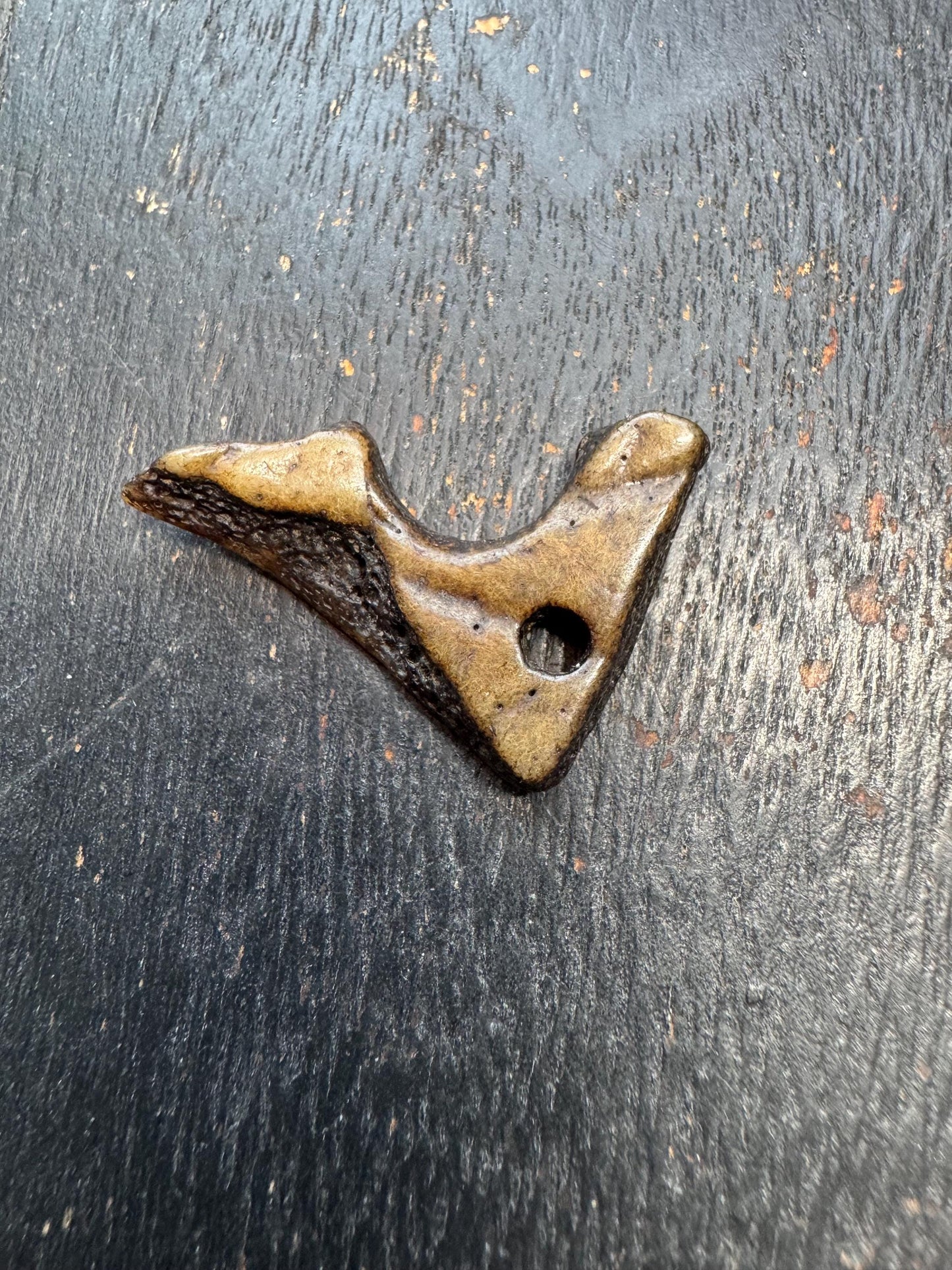 Shamanic Bone Talisman Pendant – Tibetan Amulet for Energy Work and Ritual Use