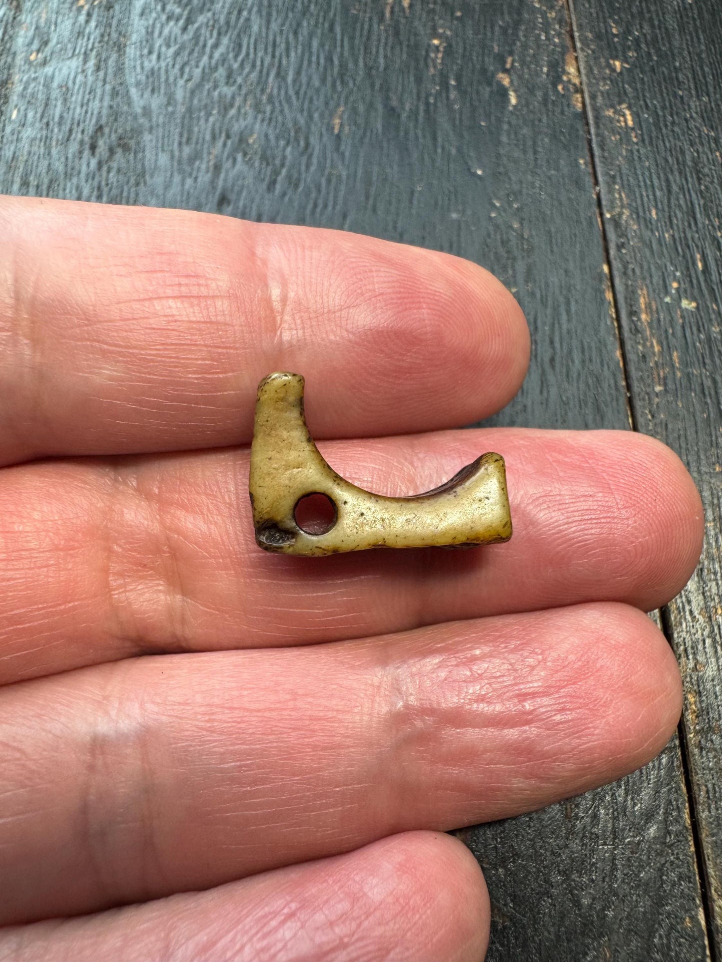 Shamanic Bone Talisman Pendant – Tibetan Amulet for Energy Work and Ritual Use