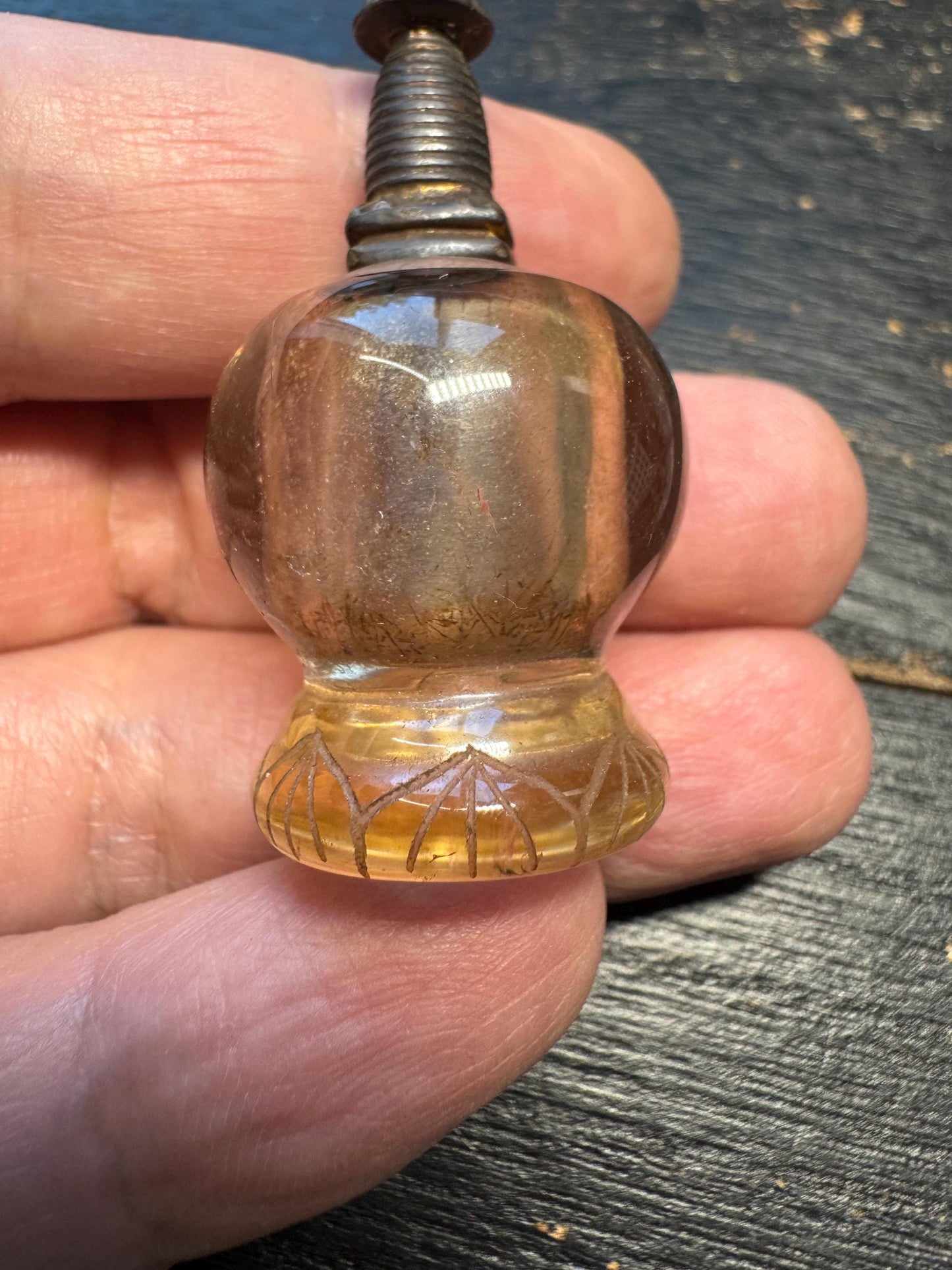 Tibetan Buddhist Amulet Crystal Stupa Pendant Rock Crystal Pagoda Gau Shrine Portable Prayer Tower