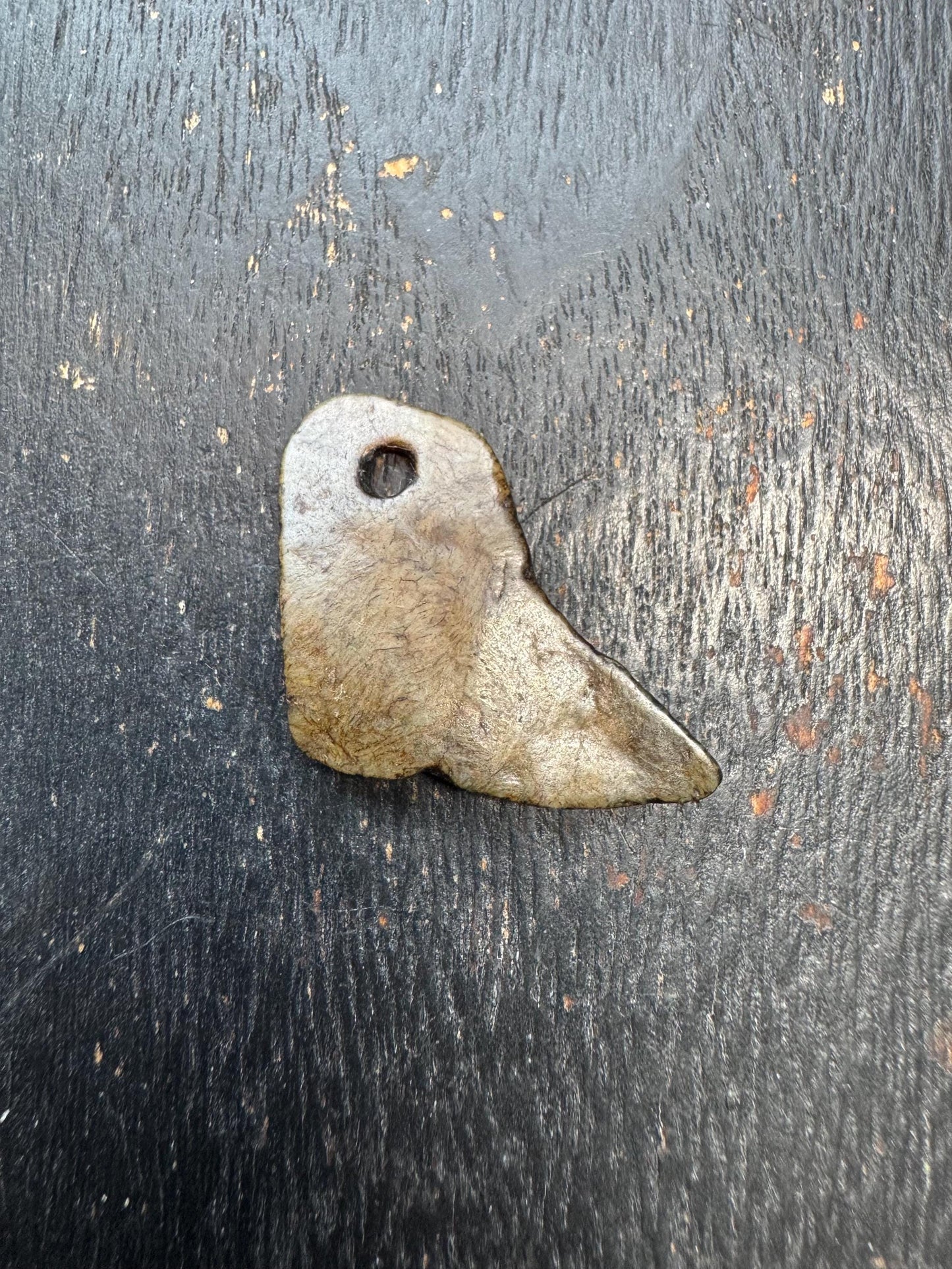 Tibetan Yak Bone Amulet Pendant – Hand-Carved Tantric Buddhist Talisman, Kapala Style Ritual Necklace