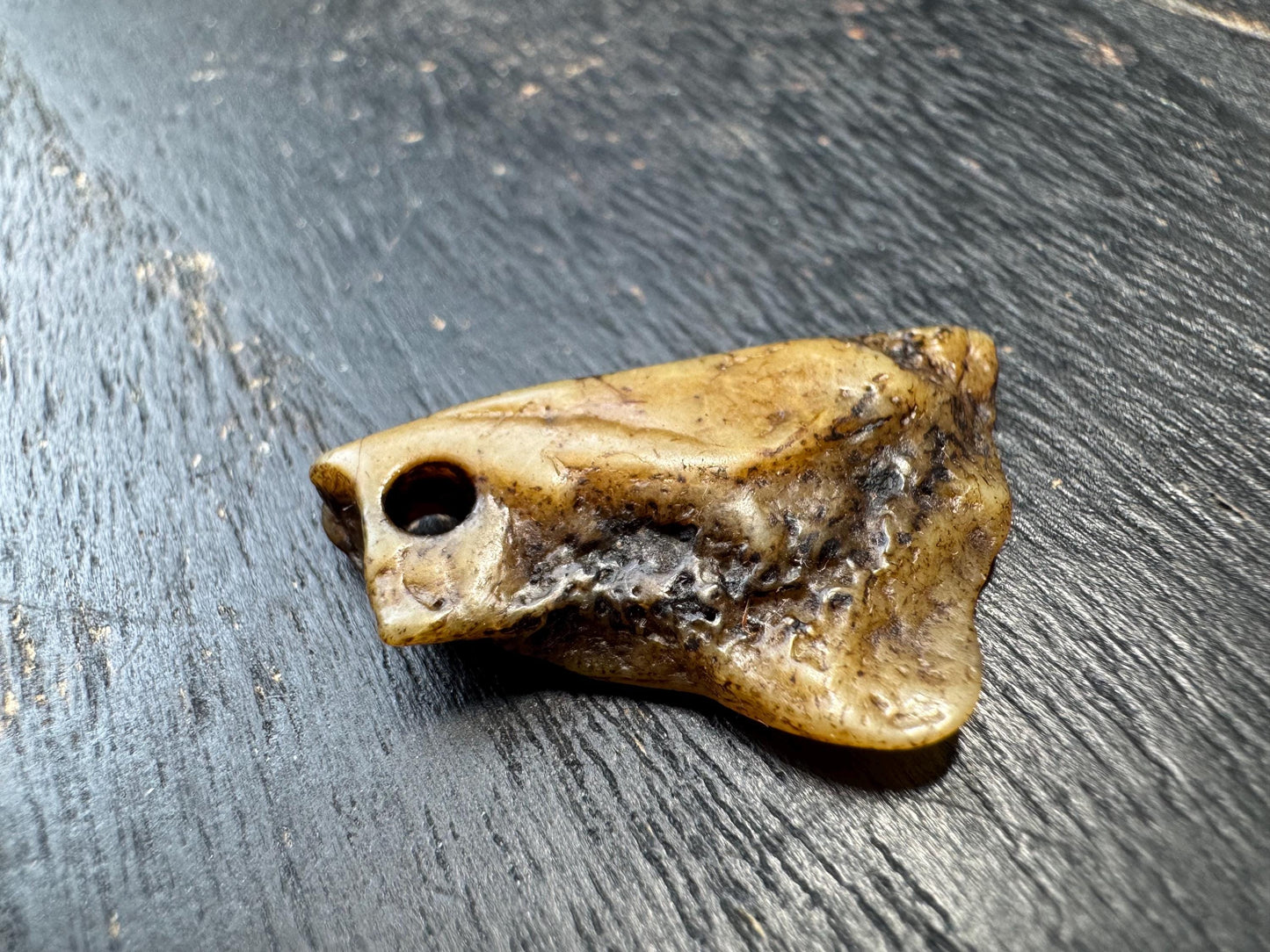 Kapala Inspired Bone Amulet – Himalayan Tantric Protection Necklace