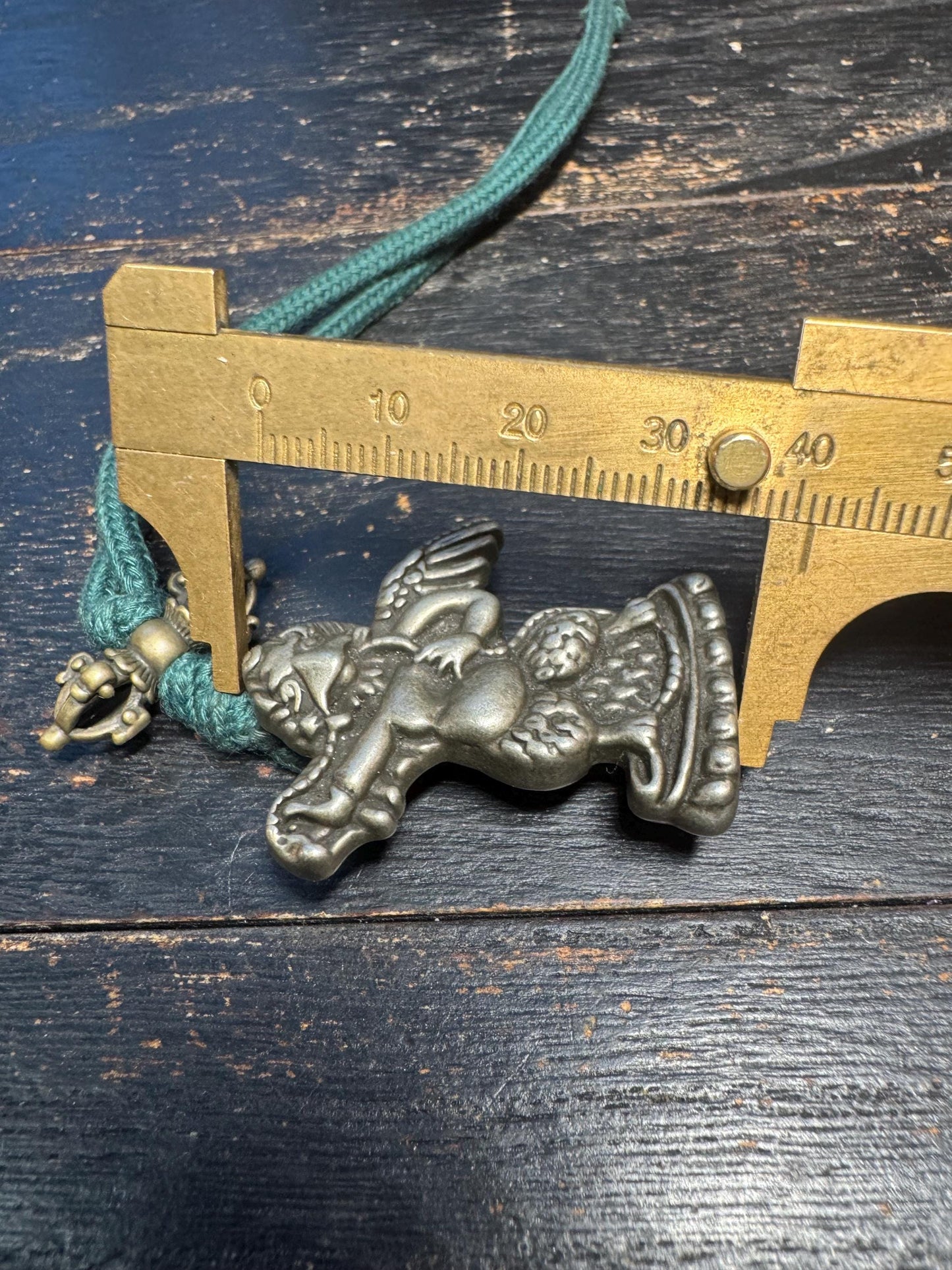 Nepal Brass Garuda Protector Pendant with Om Mani Padme Hum Mantra | Tibetan Buddhist Power Amulet Necklace Dorje