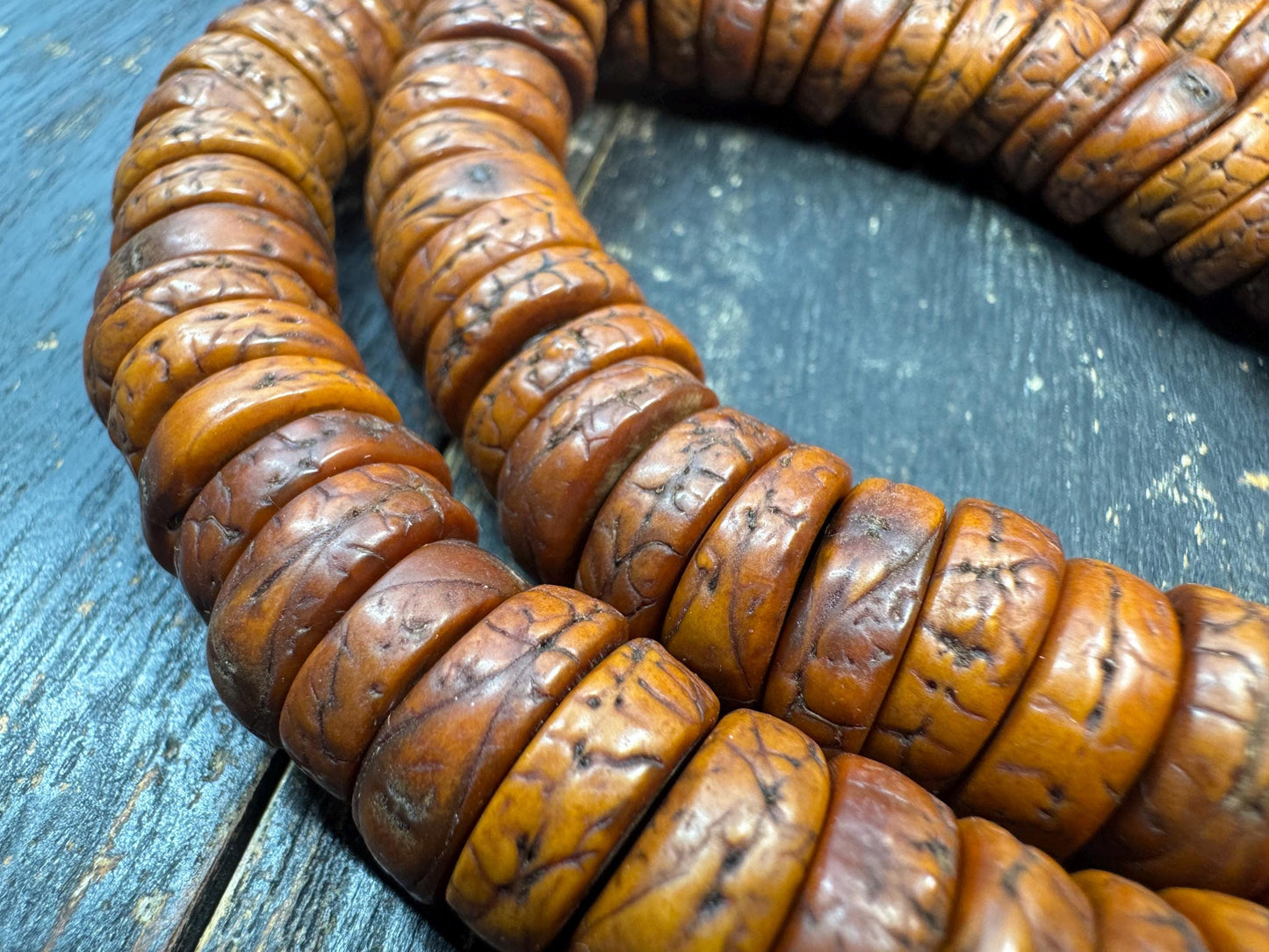 14mm Bodhi Seed 108 Mala Necklace – Large Tibetan Buddhist Prayer Beads for Meditation & Spiritual Practice