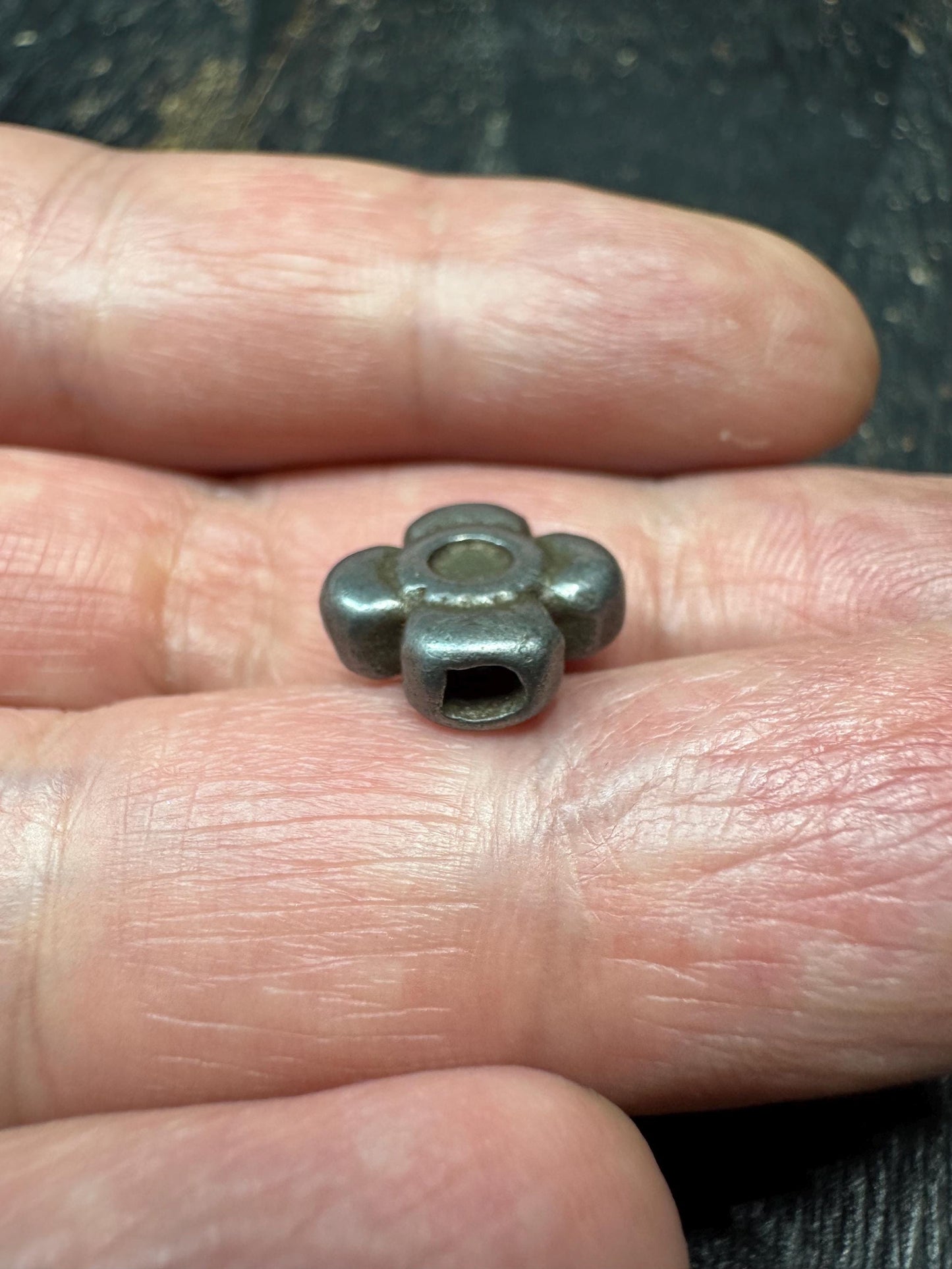 Authentic Iron Gesang Flower Charm - Tibet Classic Hand String Separator Nepal