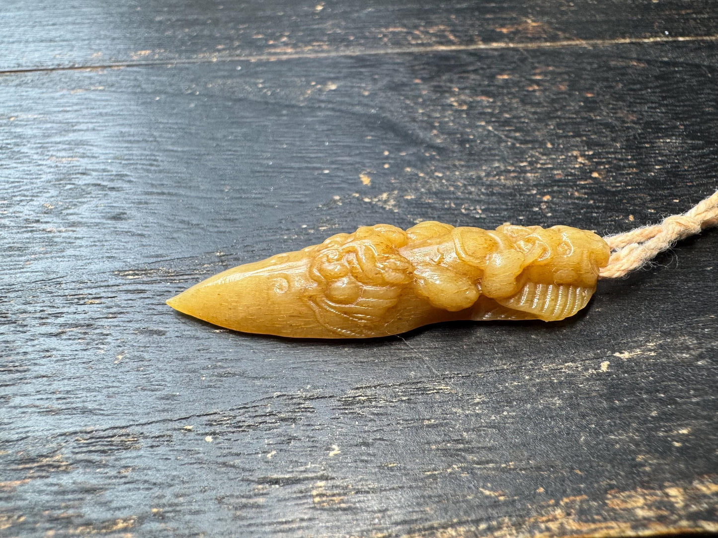 Hand Carved Yak Bone Garuda Pendant | Tibetan Eagle Protector Amulet | Himalayan Bone Talisman Necklace | Buddhist Protection Charm