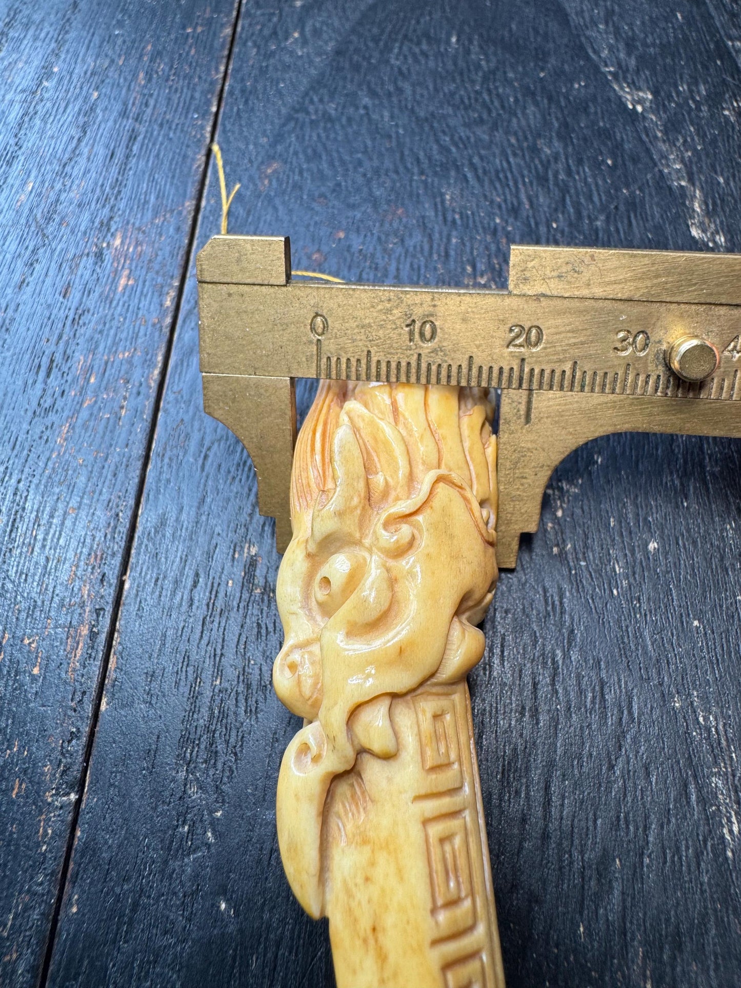 Hand Carved Yak Bone Dragon Tooth Pendant | Tibetan Style Dragon Talisman | Protective Amulet Necklace | Rustic Tribal Carving