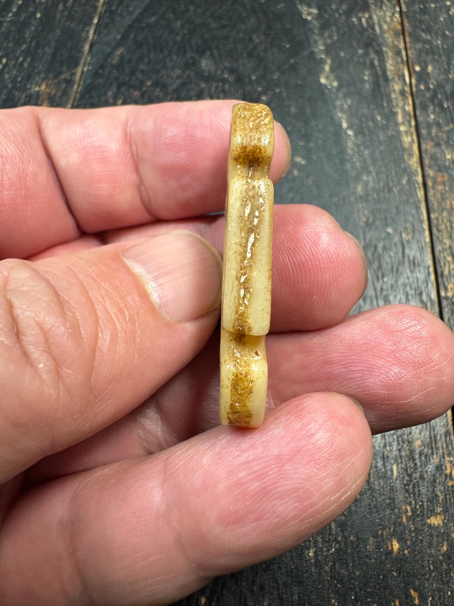 Hand Carved Yak Bone Amulet Pendant – Tibetan Inspired Tribal Talisman – Himalayan Spiritual Protection Charm – Rustic Bone Jewelry