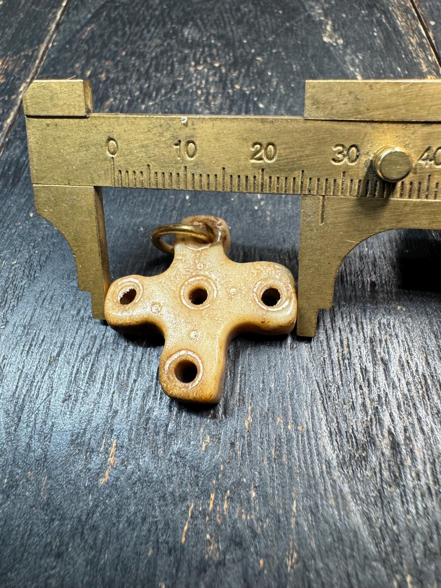 Hand Carved Yak Bone Cross Pendant – Himalayan Tribal Protection Amulet – Rustic Spiritual Talisman – Tibetan Inspired Bone Jewelry