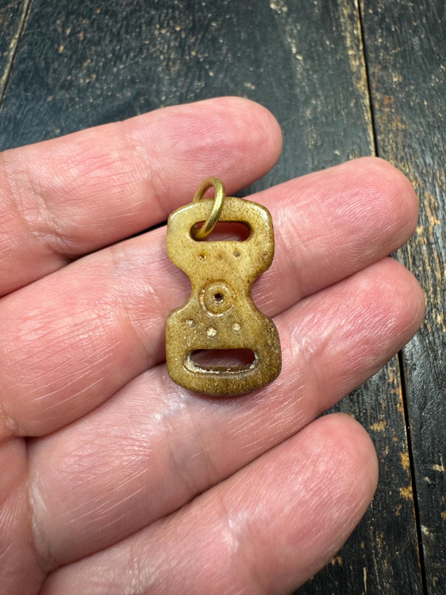 Hand Carved Yak Bone Amulet Pendant – Himalayan Tribal Talisman – Tibetan Inspired Protective Charm – Rustic Bone Jewelry