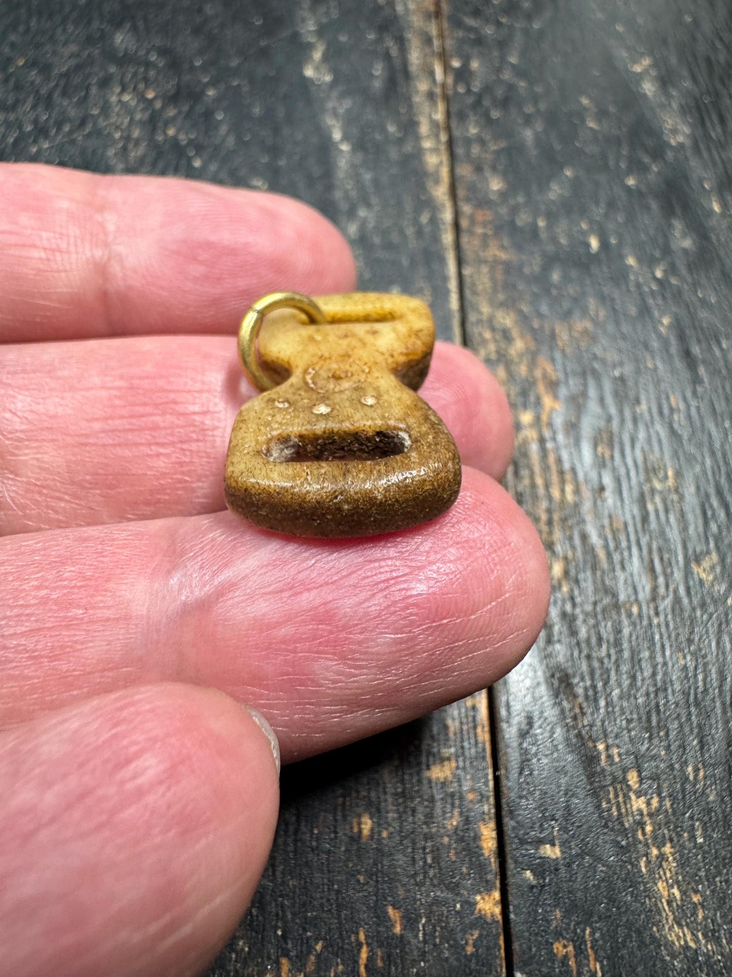 Hand Carved Yak Bone Amulet Pendant – Himalayan Tribal Talisman – Tibetan Inspired Protective Charm – Rustic Bone Jewelry