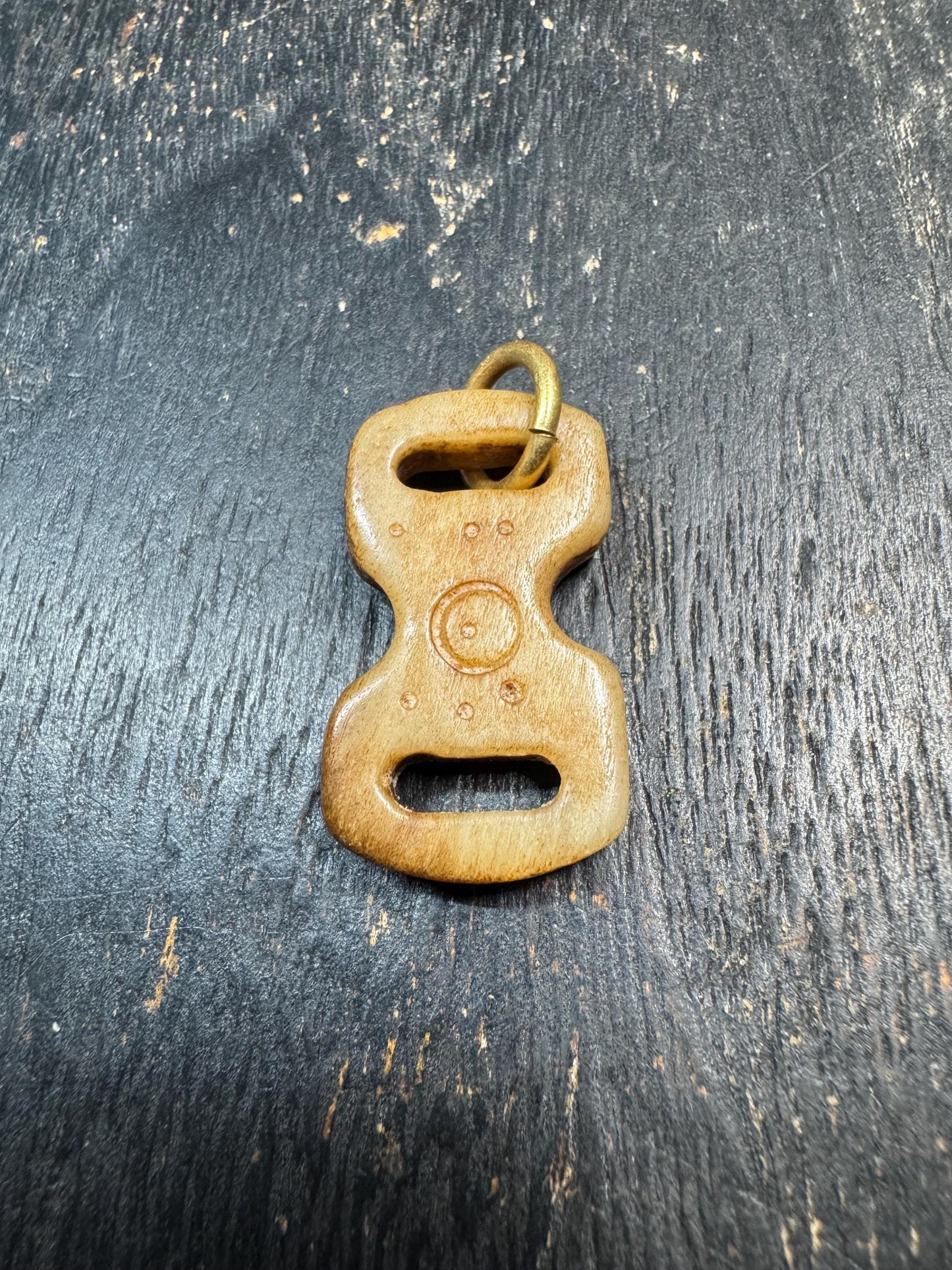 Hand Carved Yak Bone Amulet Pendant – Himalayan Tribal Talisman – Tibetan Inspired Protective Charm – Rustic Bone Jewelry