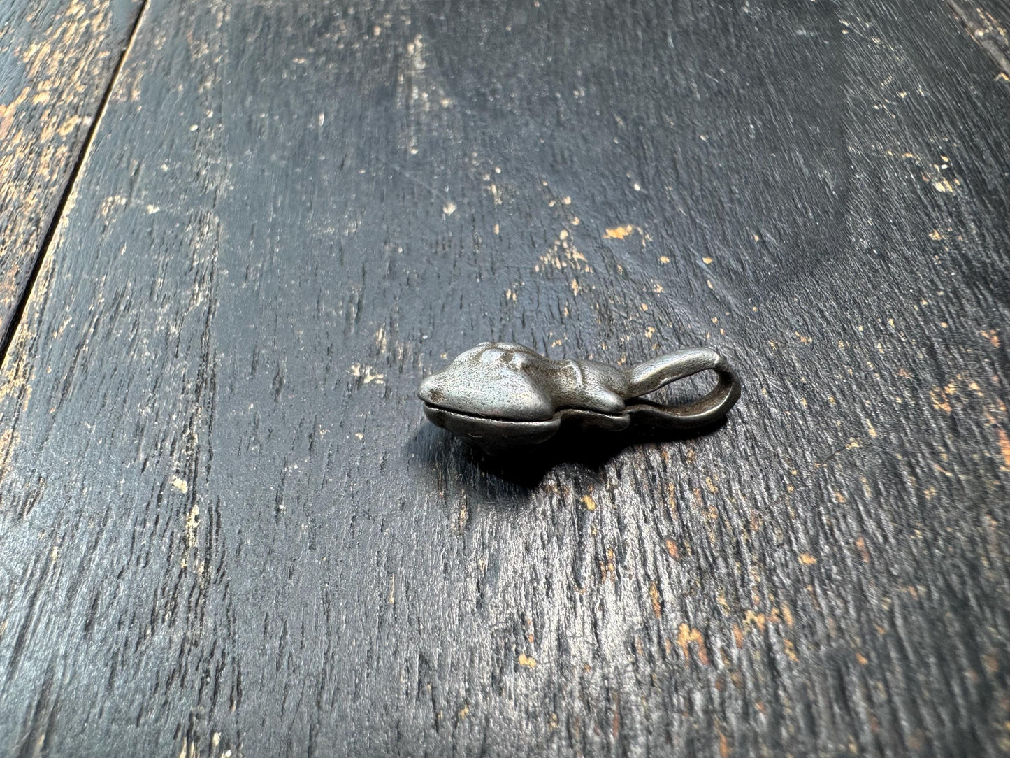 Tibetan Thokcha Iron Treasure Vase Pendant | Ashtamangala Symbol | Sky Iron Buddhist Amulet | Vintage Himalayan Charm