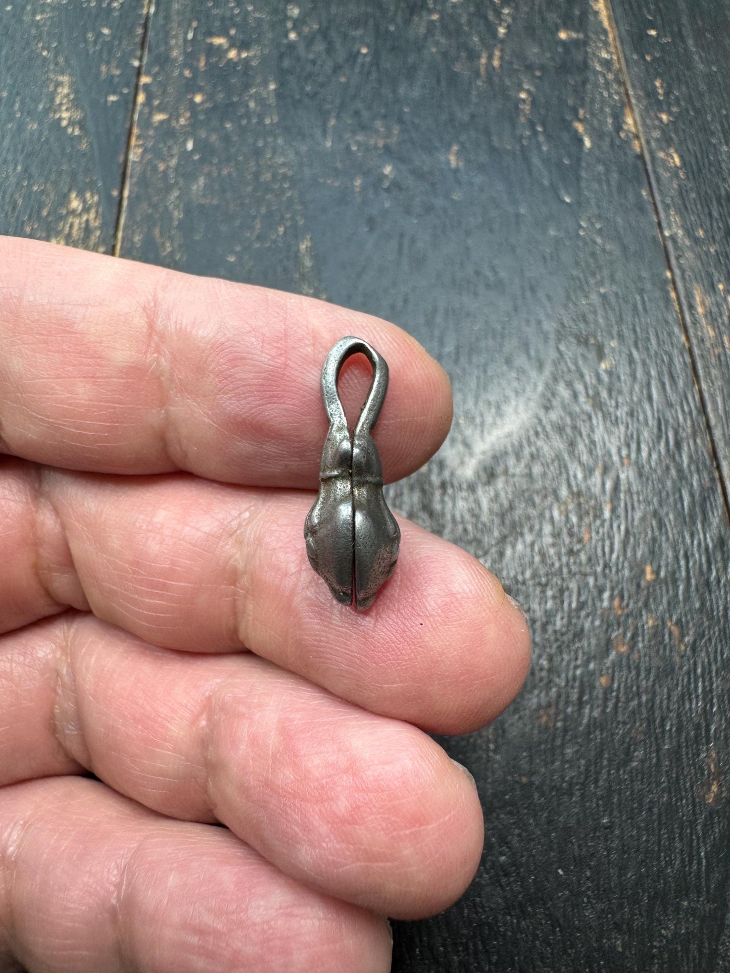 Tibetan Thokcha Iron Treasure Vase Pendant | Ashtamangala Symbol | Sky Iron Buddhist Amulet | Vintage Himalayan Charm