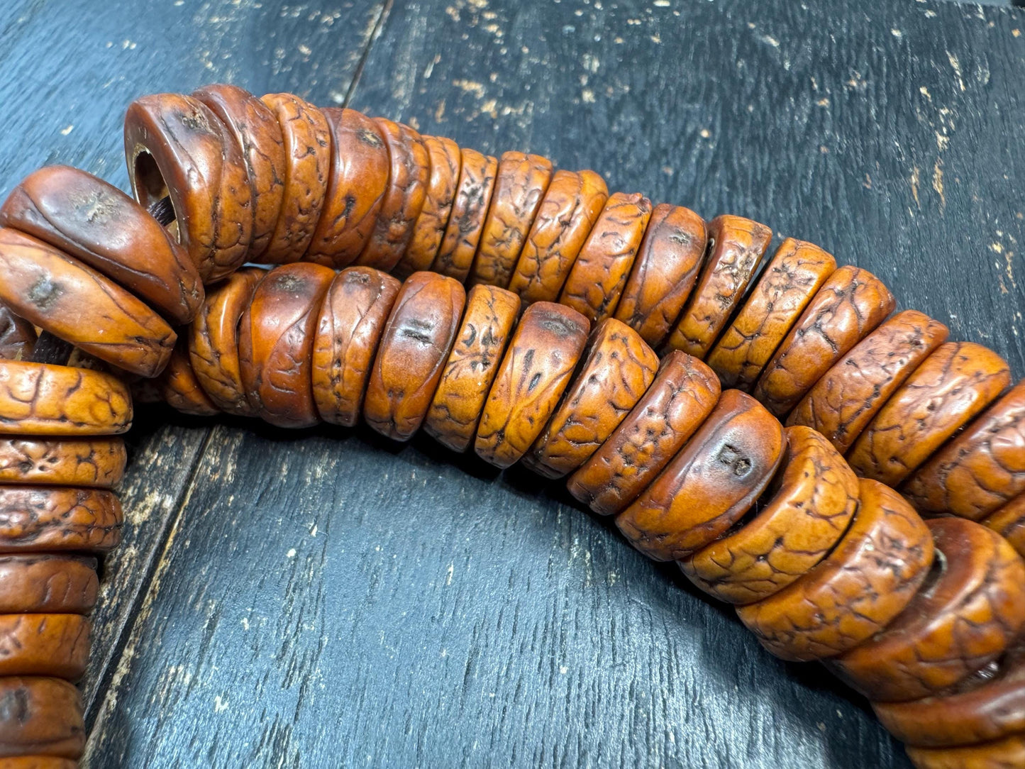 14mm Bodhi Seed 108 Mala Necklace – Large Tibetan Buddhist Prayer Beads for Meditation & Spiritual Practice