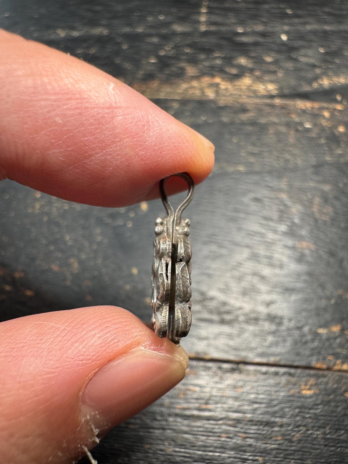 Sterling Silver Endless Knot Mala Counter Clip, Tibetan Ashtamangala Prayer Beads Accessory, 925 Silver Buddhist Charm