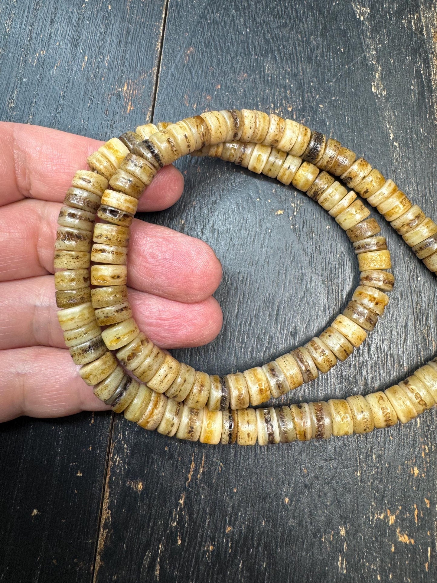 Handmade Tibetan Yak Bone Mala: 108 Buddhist Prayer Beads