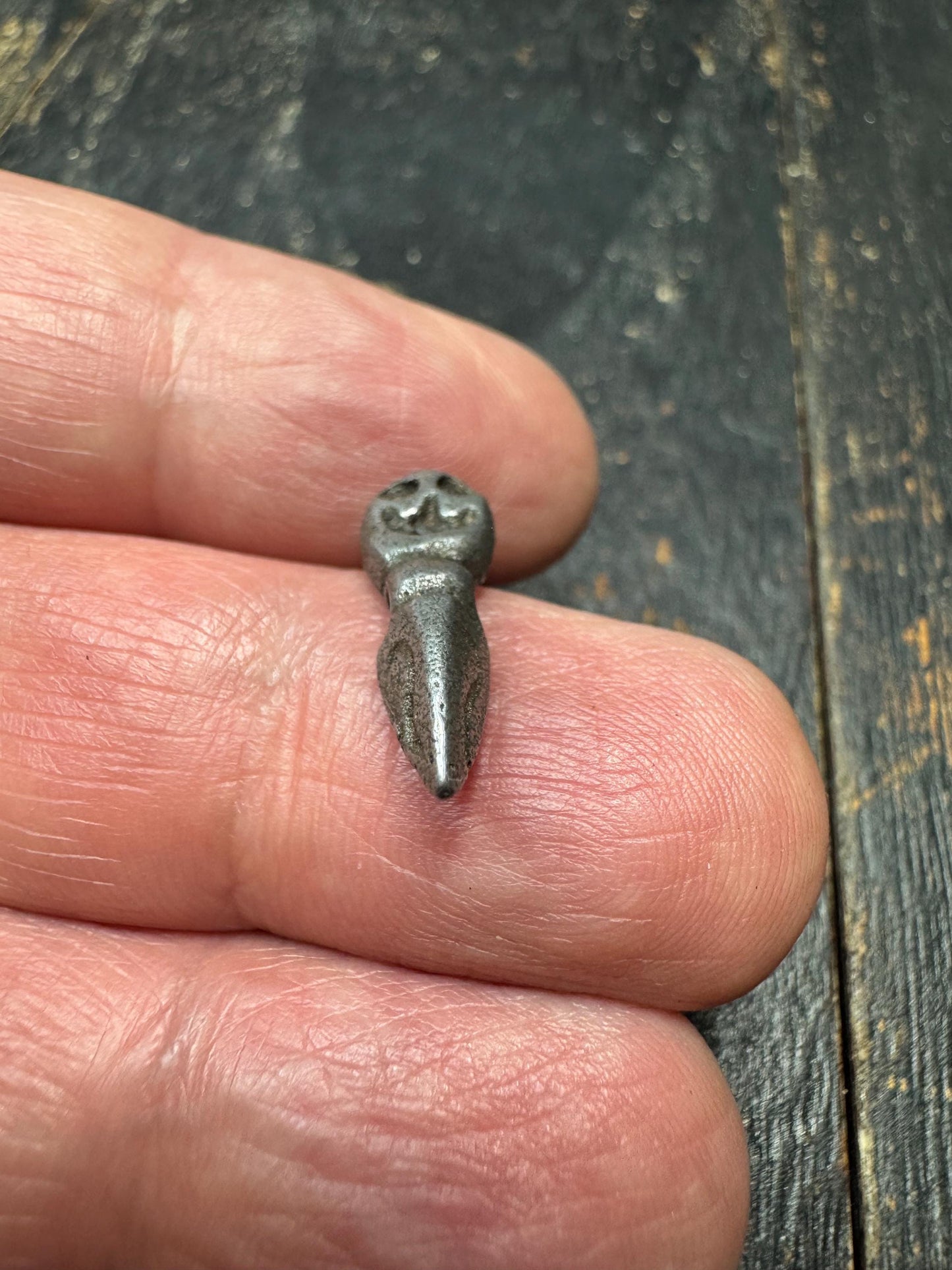 Thokcha Iron Chitipati & Phurba Amulet – Tibetan Skull Crown Kila Pendant – Wrathful Protector Talisman – Nepal Patina