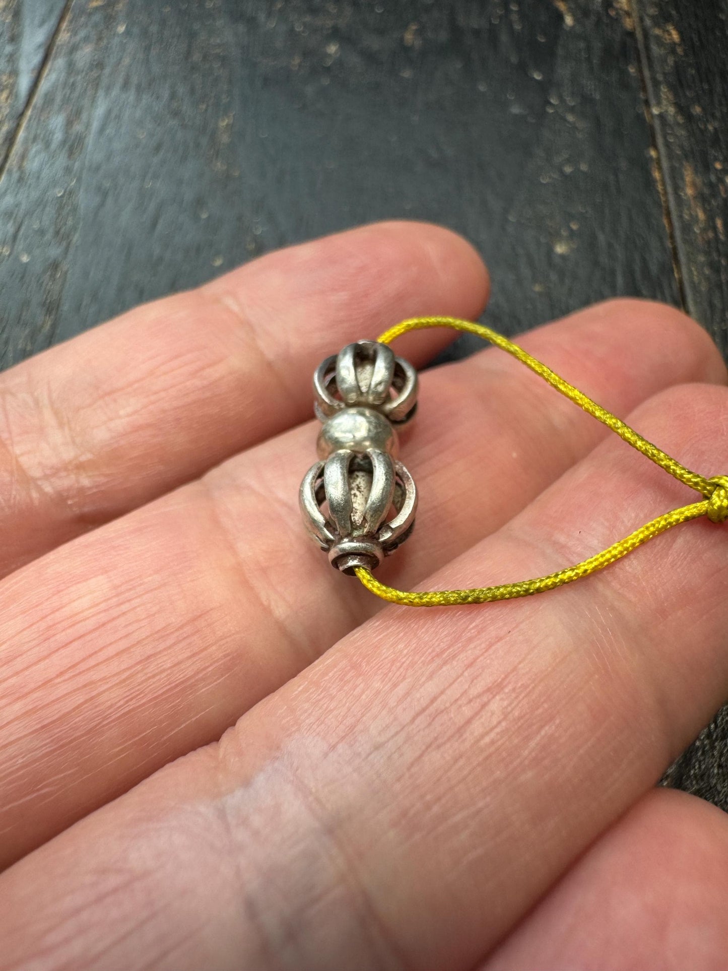 925 Sterling Silver Tibetan Vajra Pendant | Double Dorje Buddhist Protection Amulet | Meditation Talisman | Sacred Ritual Symbol | Spiritual