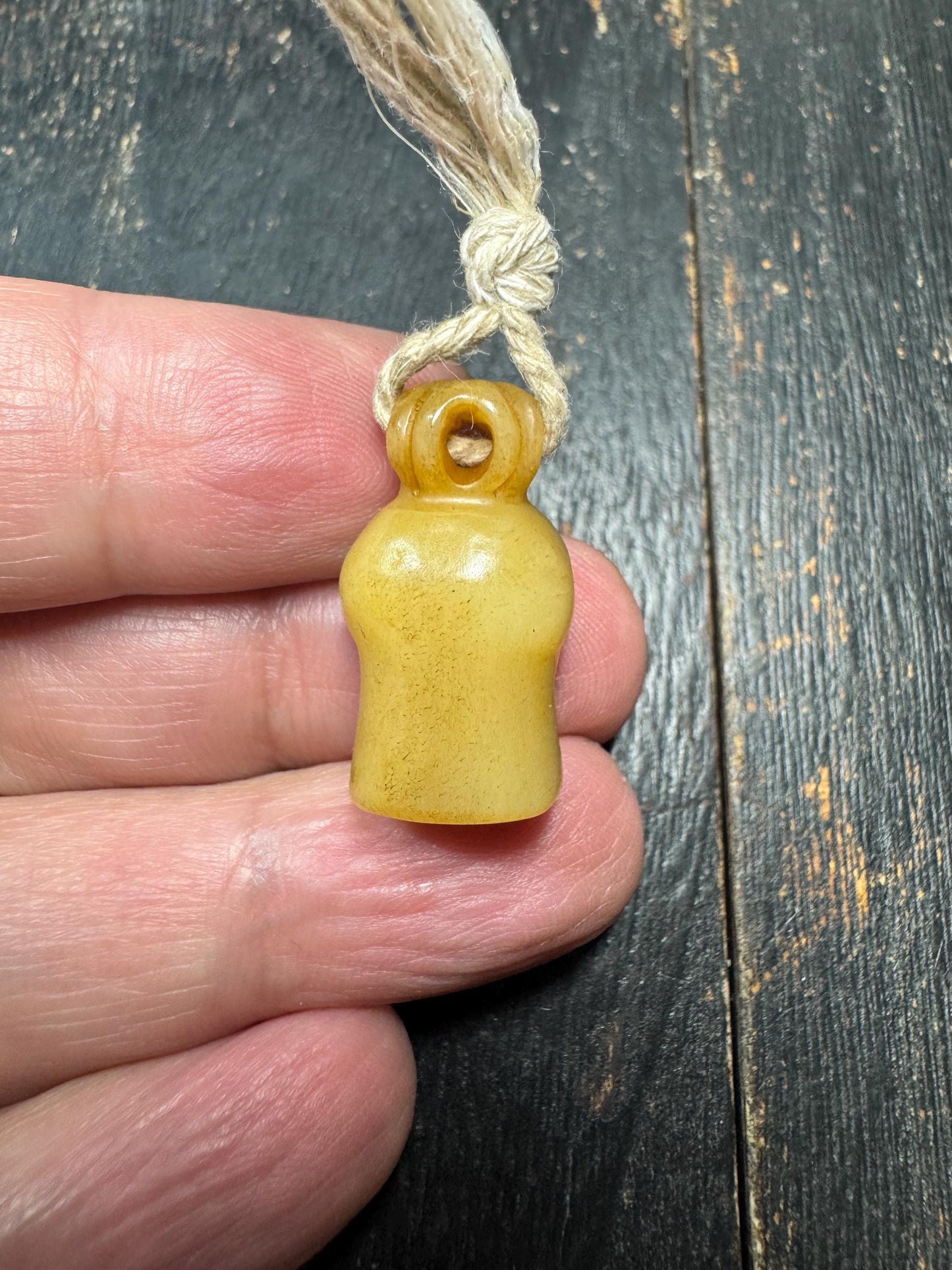Hand Carved Yak Bone Skull Pendant – Tibetan Style Protective Amulet Charm with Natural Cord