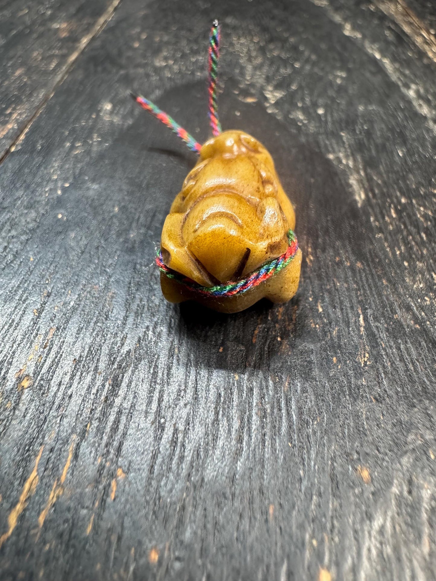Hand Carved Yak Bone Dragon Bead | Tibetan Style Connector Bead | Two Hole Mala Spacer | Himalayan Jewelry Supply