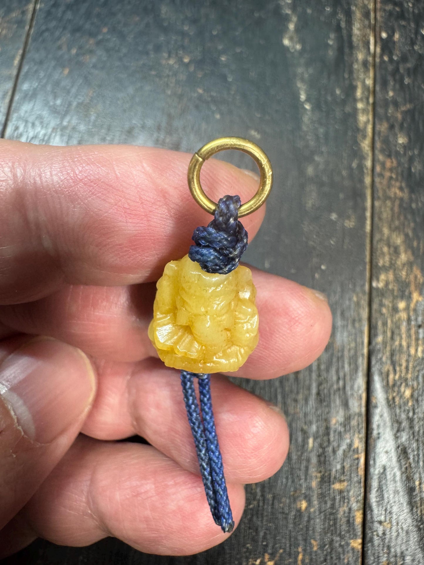 Hand Carved Yak Bone Ganesha Pendant, Himalayan Elephant God Charm, Tibetan Mala Pendant or Spiritual Amulet