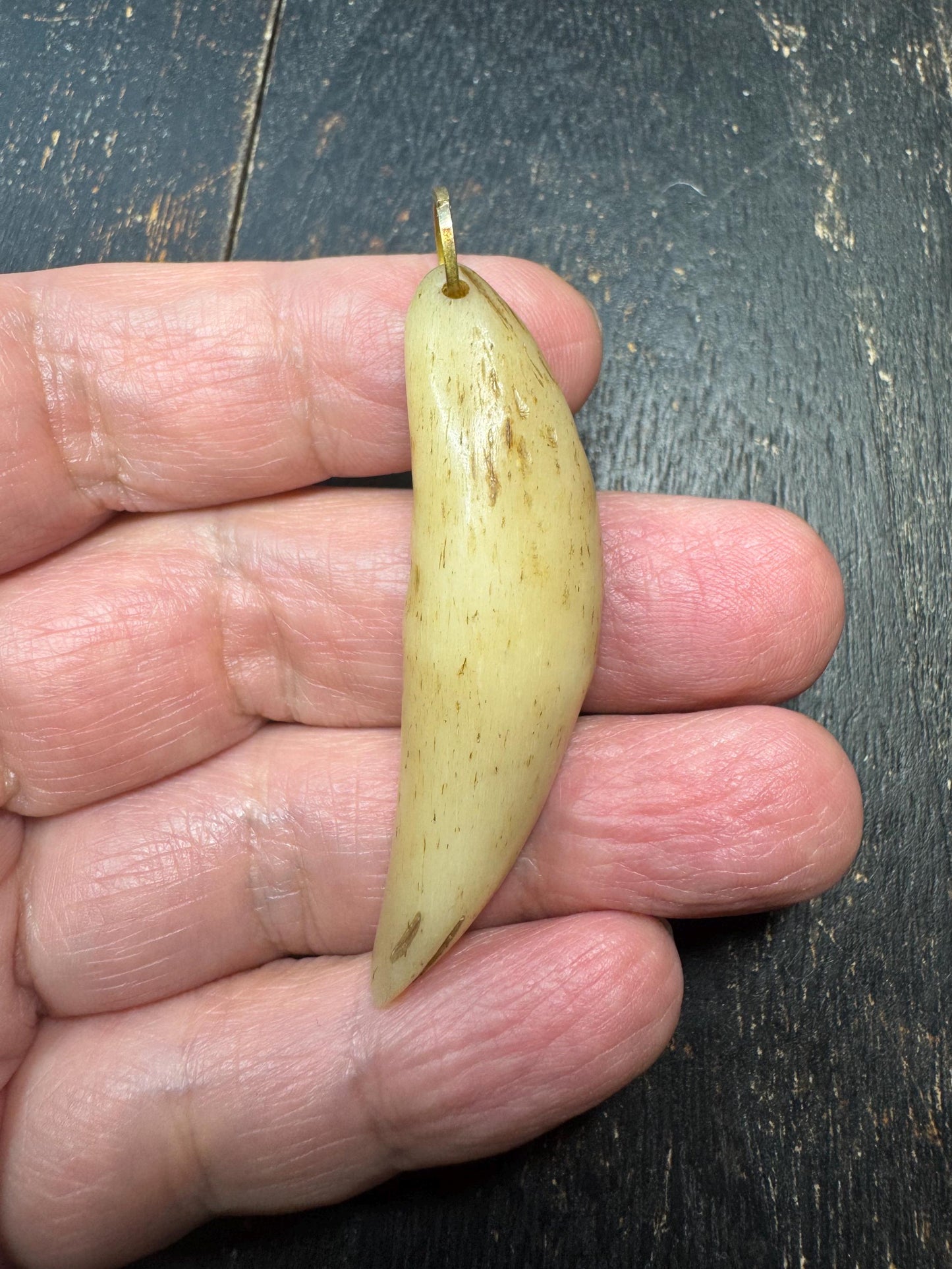 Yak Bone Tooth Pendant – Tibetan Style Talisman Charm, Tribal Fang Amulet, Himalayan Spiritual Necklace Pendant