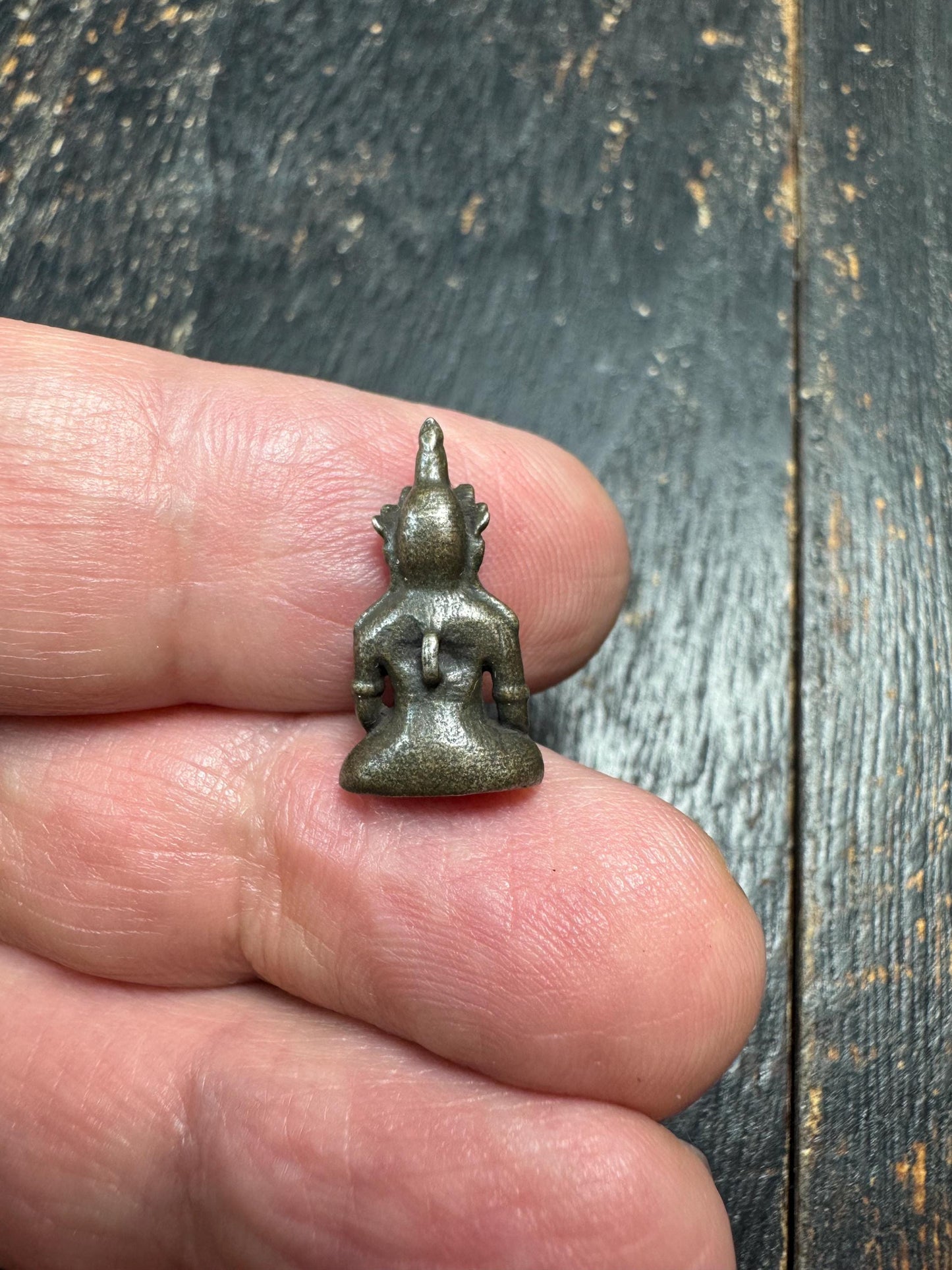 Mini Tibetan Thogchag Buddha Pendant Brass – Portable Protection Amulet – Himalayan Travel Talisman