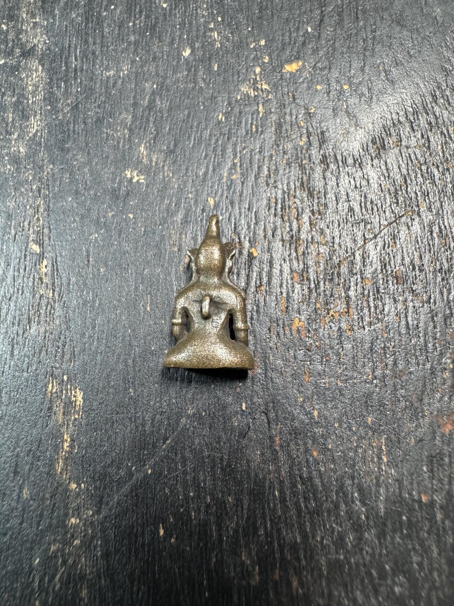 Mini Tibetan Thogchag Buddha Pendant Brass – Portable Protection Amulet – Himalayan Travel Talisman